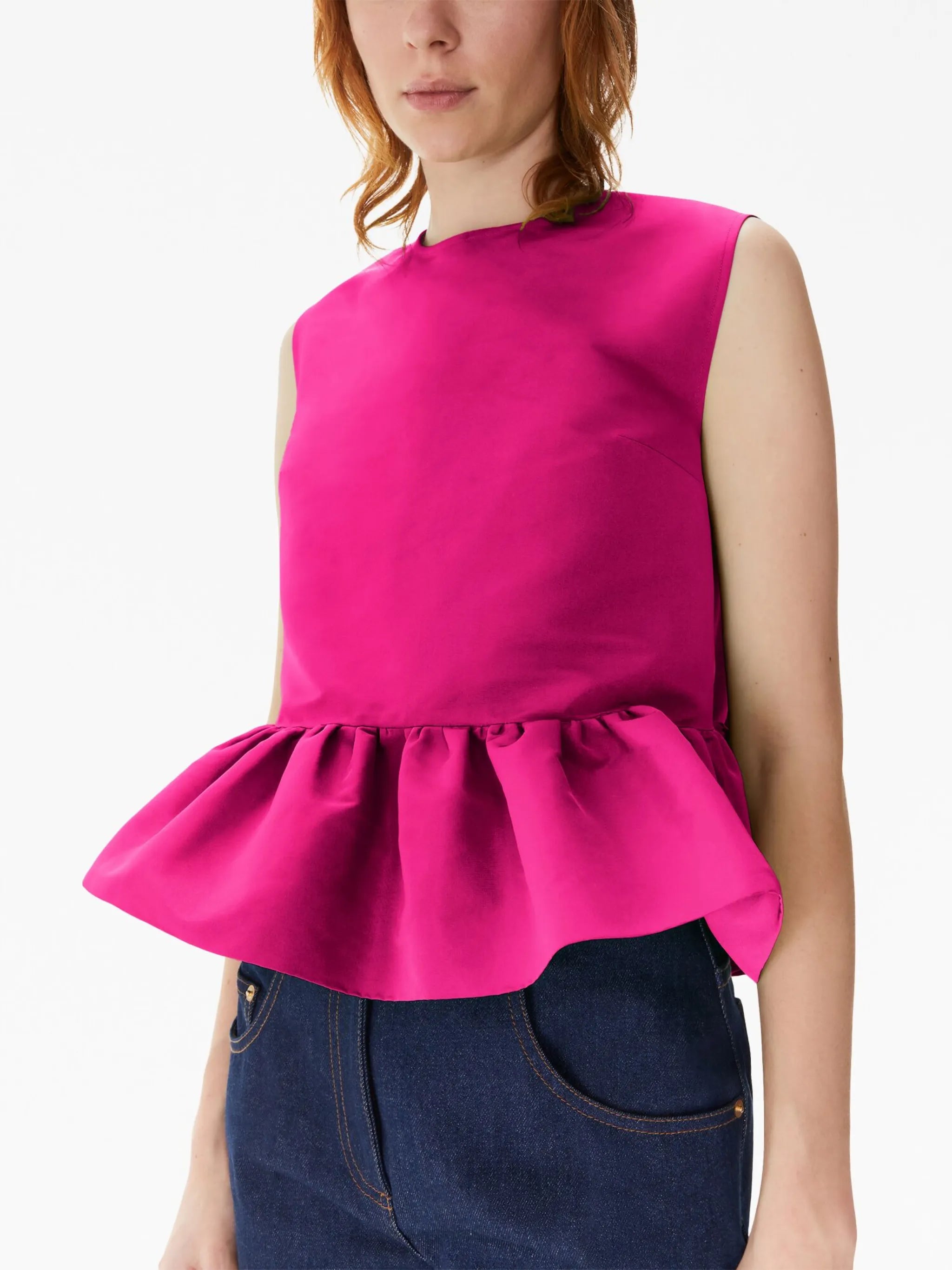 bow-detailing peplum top