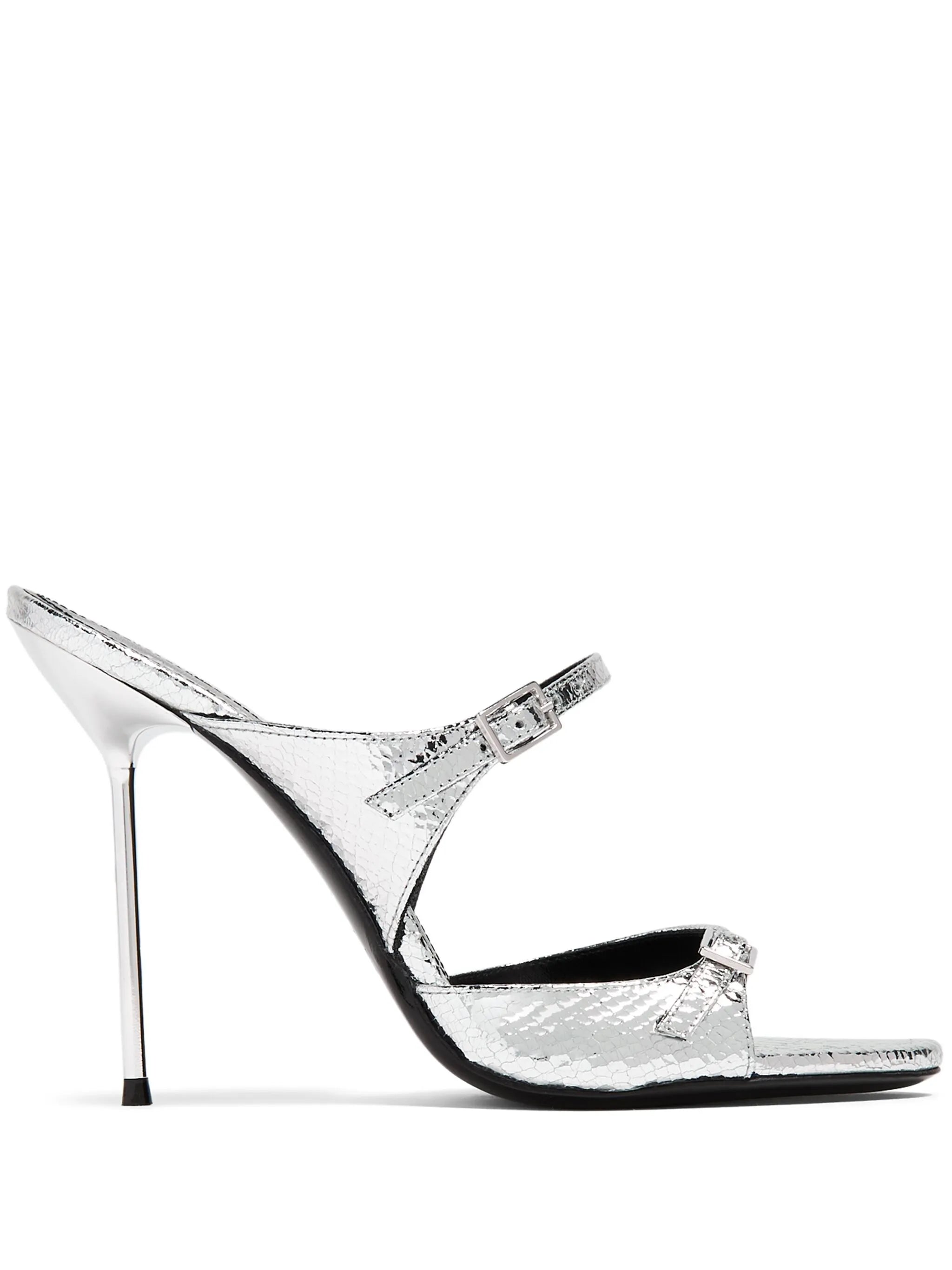 buckled leather sandals