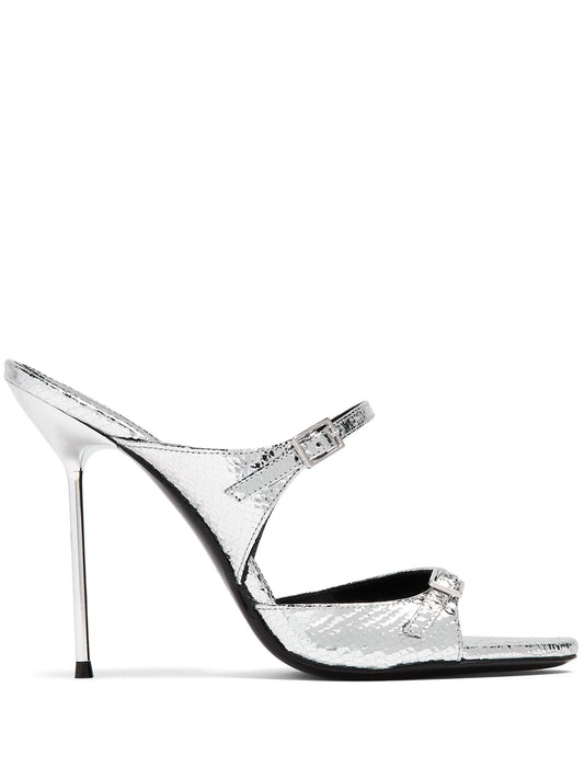 buckled leather sandals