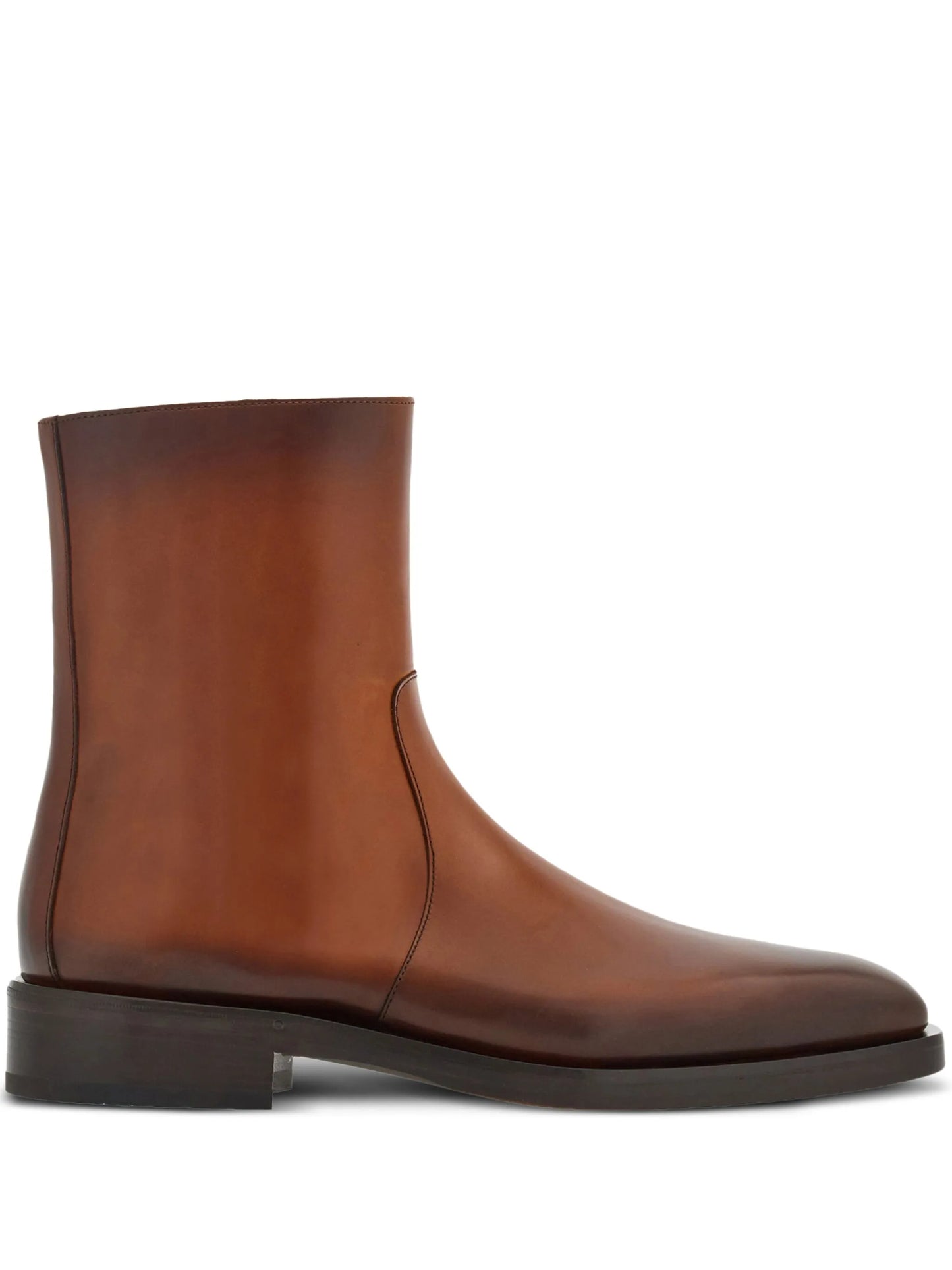 two-tone ankle boots