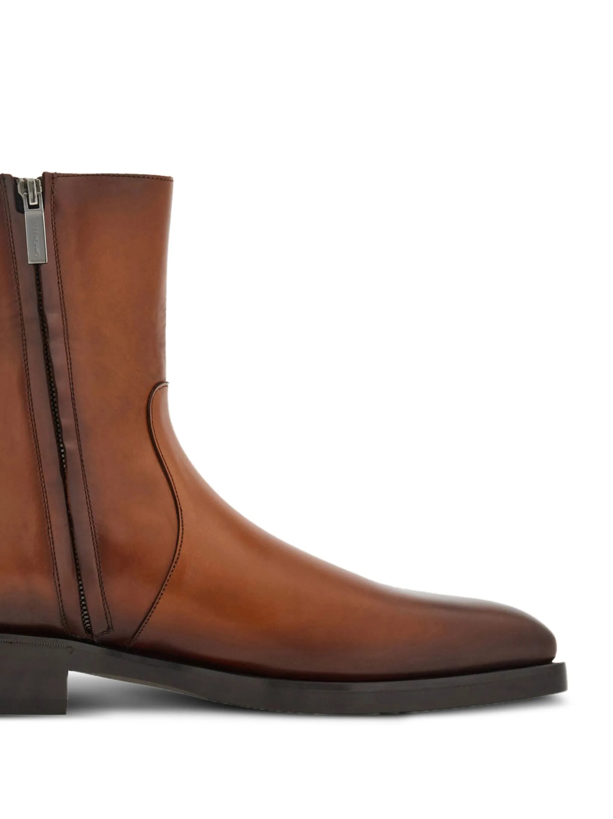 two-tone ankle boots