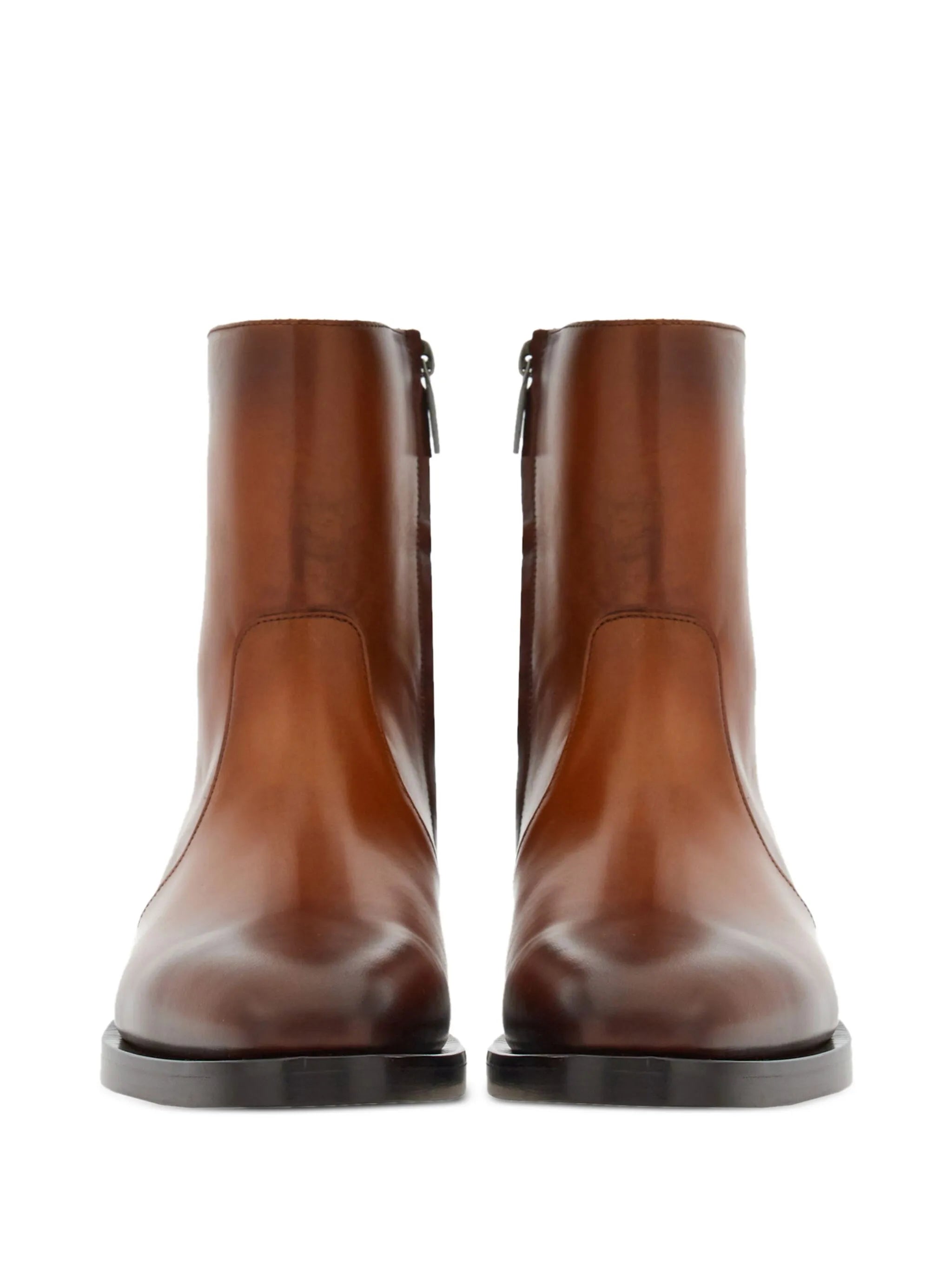 two-tone ankle boots