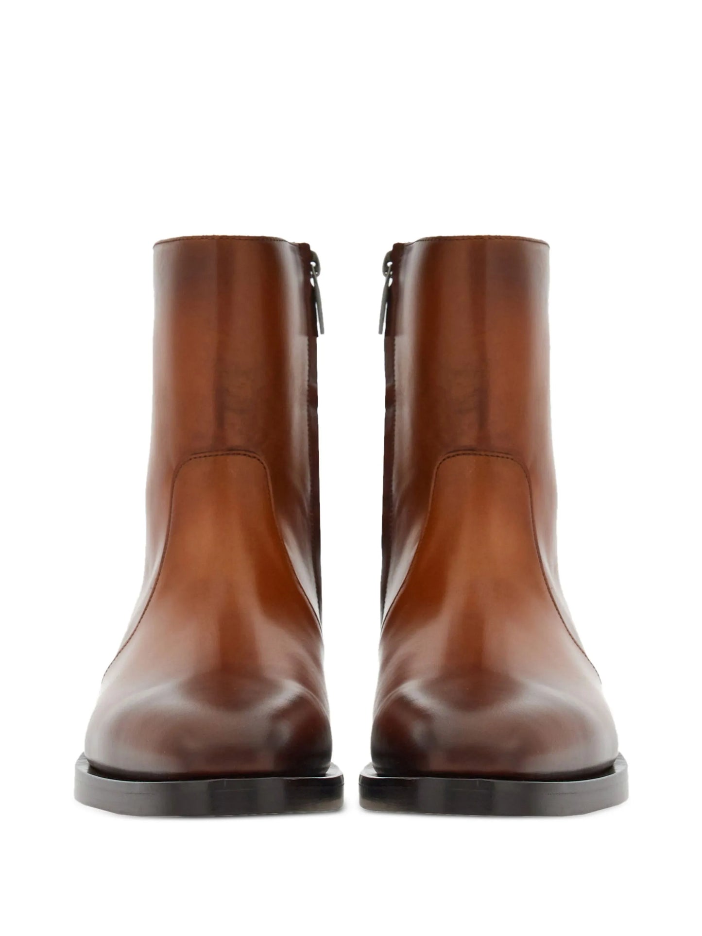 two-tone ankle boots