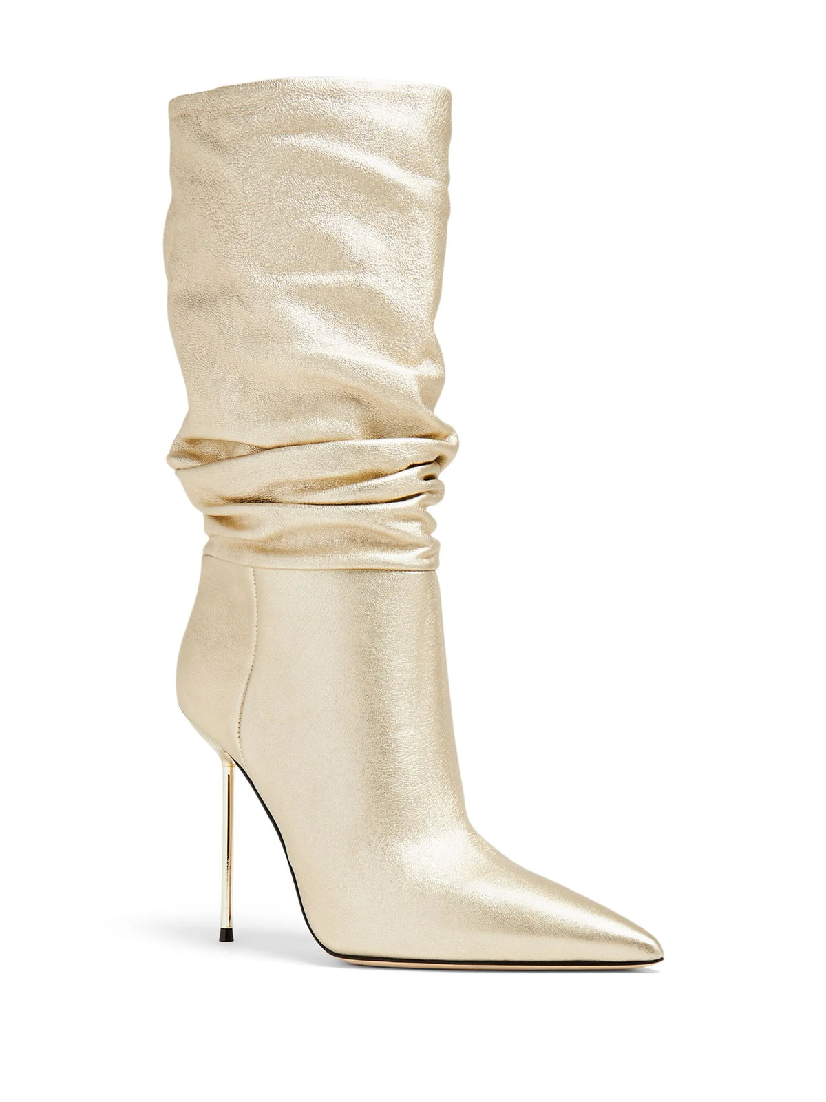 85mm slouchy leather boots