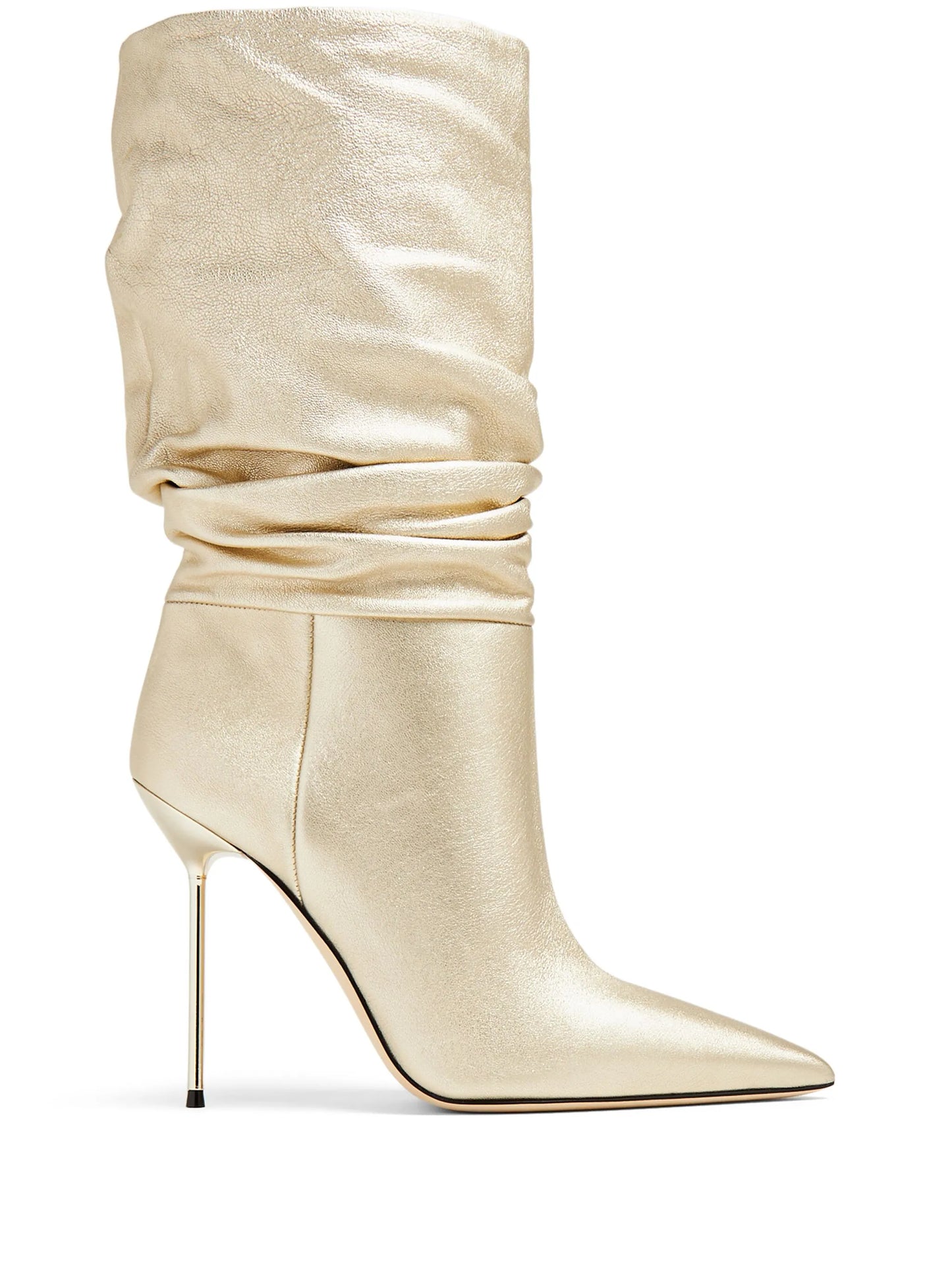 85mm slouchy leather boots