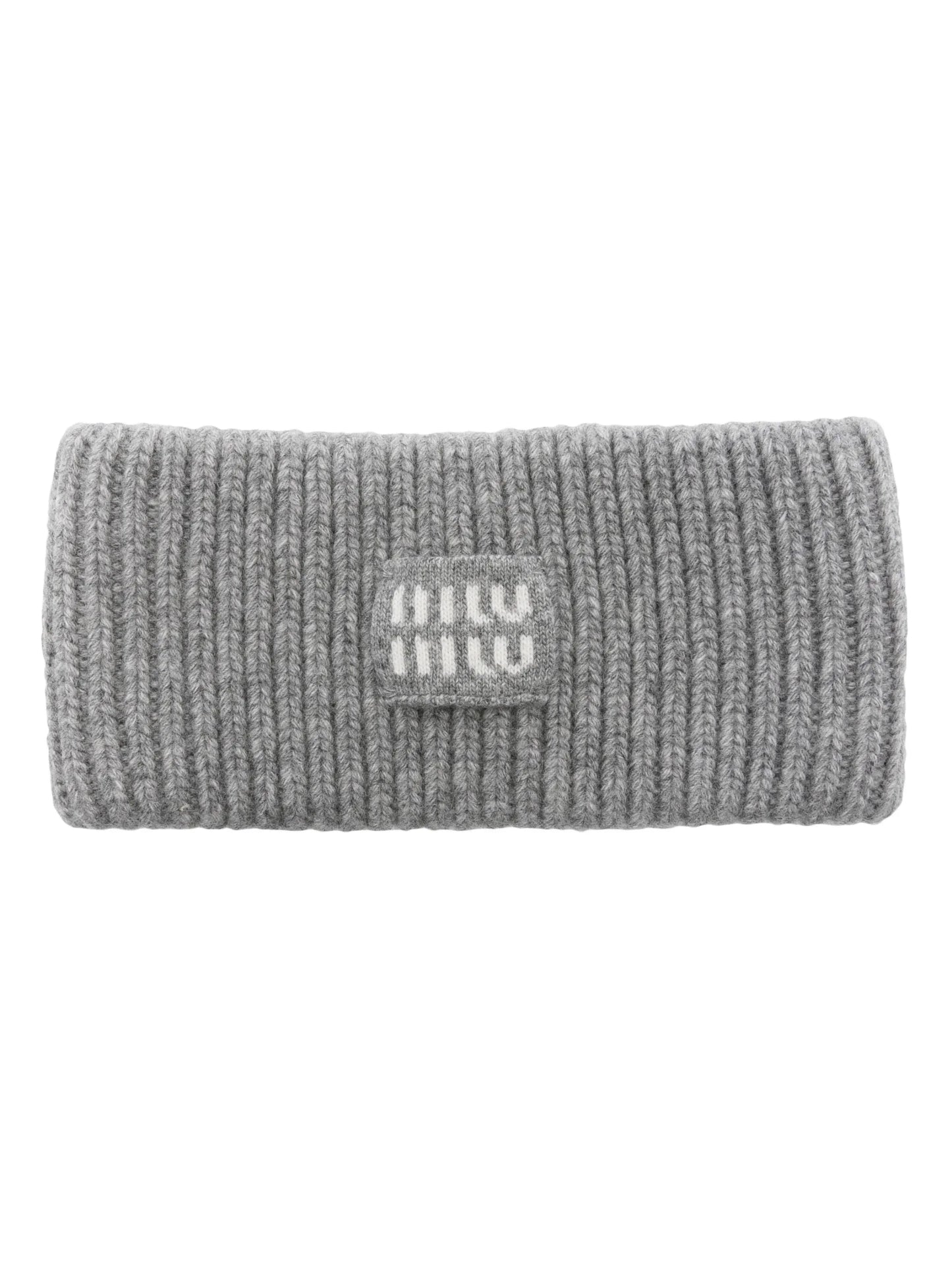 logo-patch wool-cashmere headband