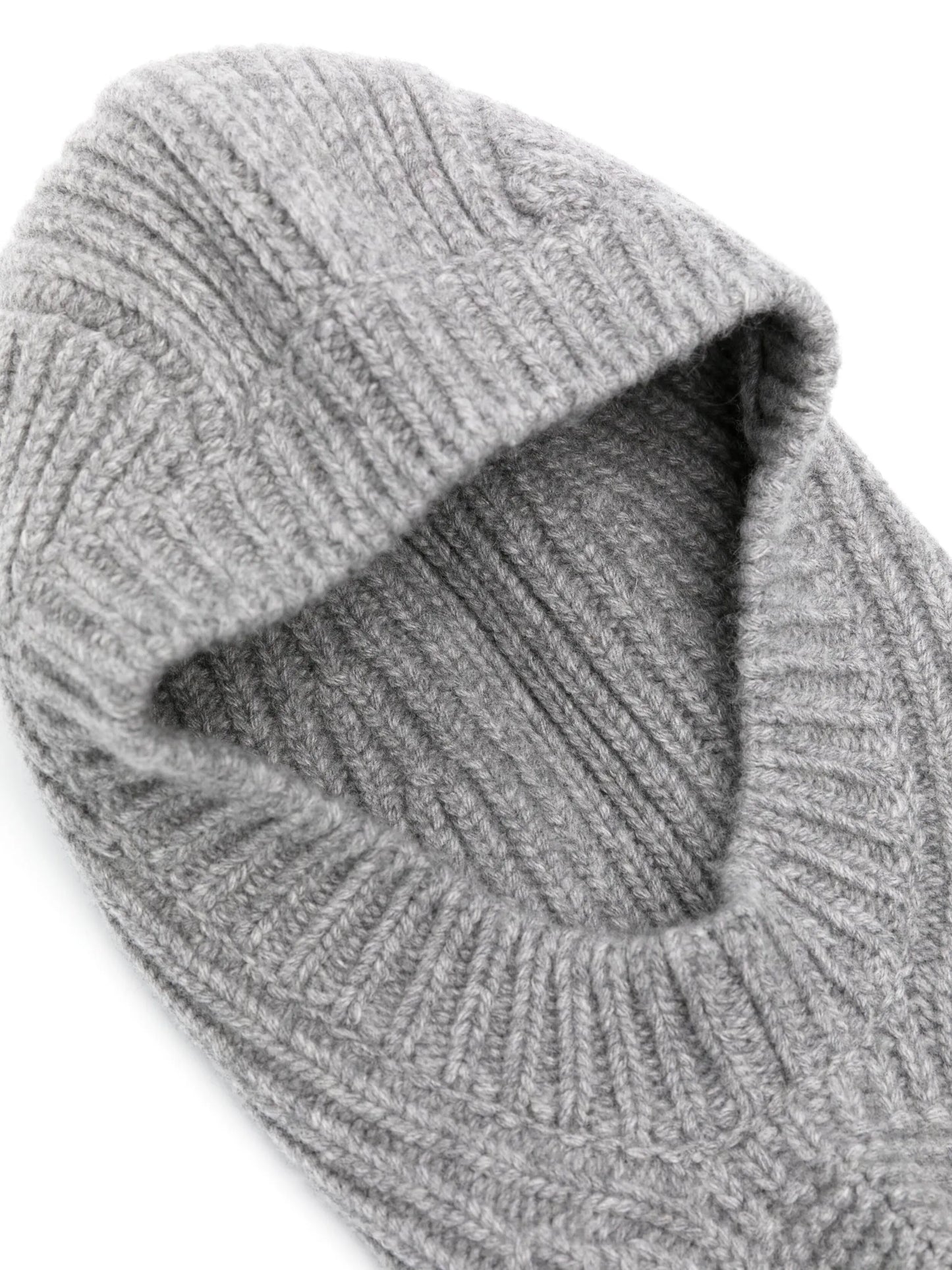 intarsia-knit logo chunky-knit balaclava