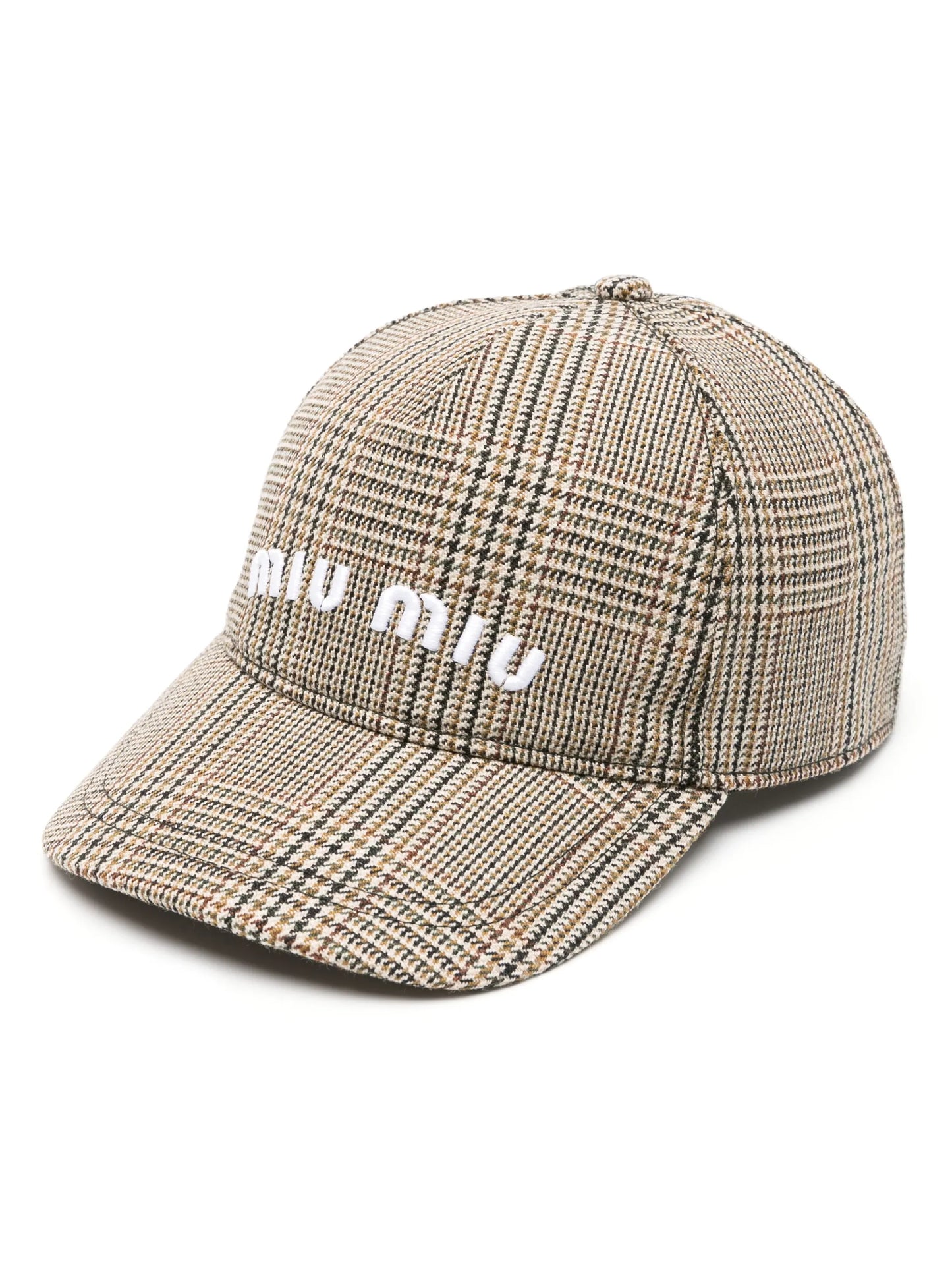 Prince of Wales-pattern virgin-wool cap