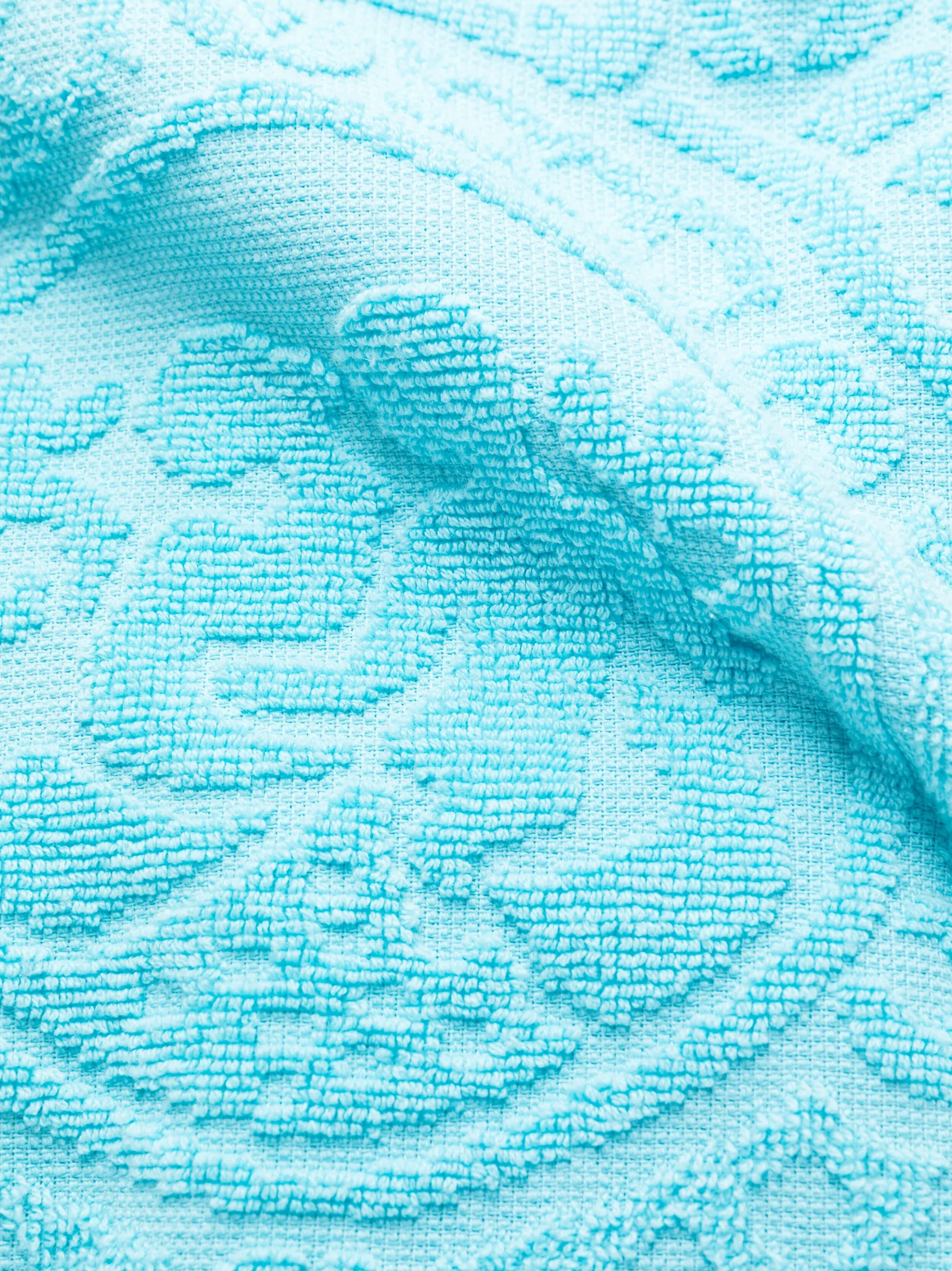 Barocco-print terry-cloth robe