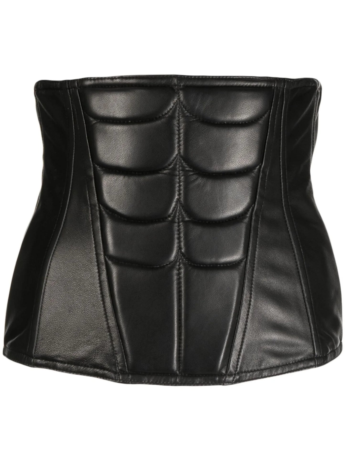 Abs leather corset