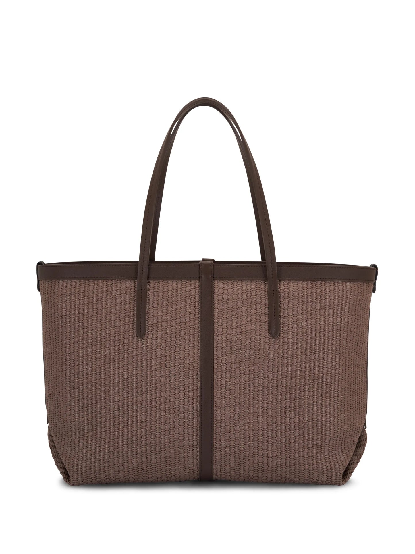 woven raffia tote bag