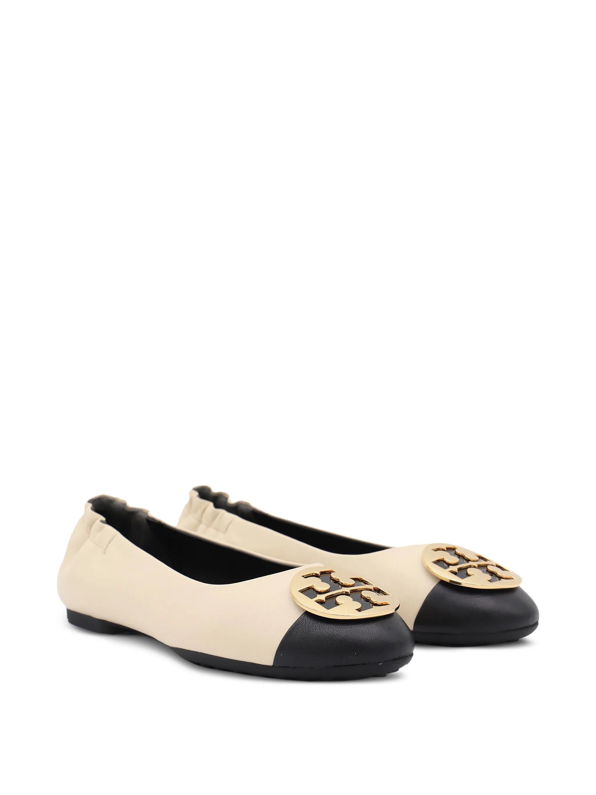 logo-plaque ballet flats