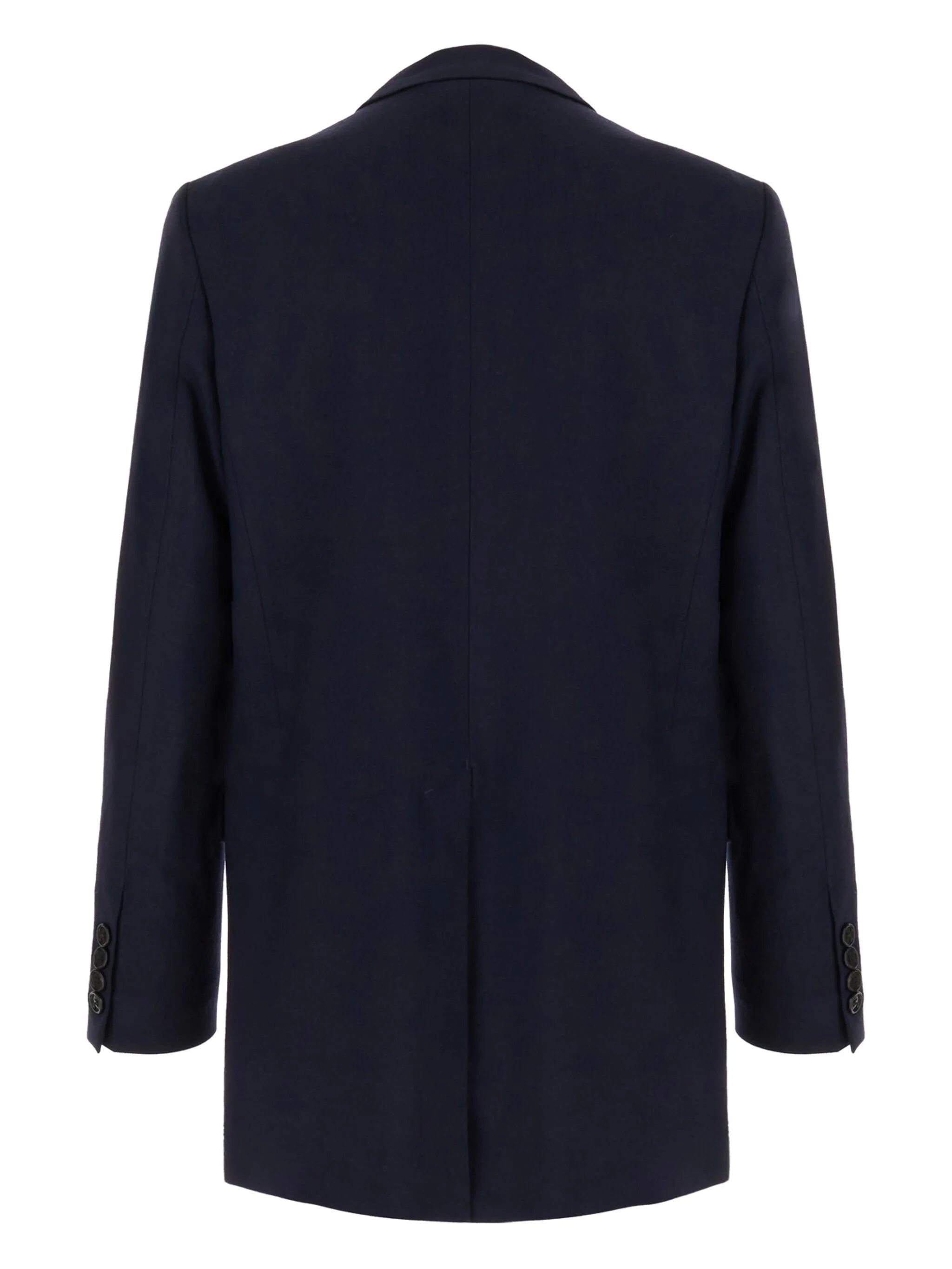 double-breasted virgin-wool blazer