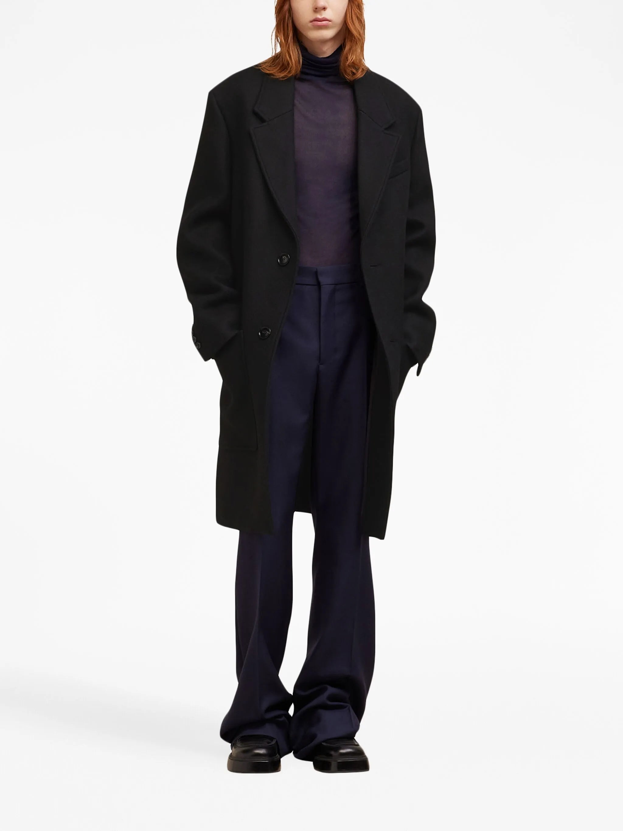 single-breasted coat