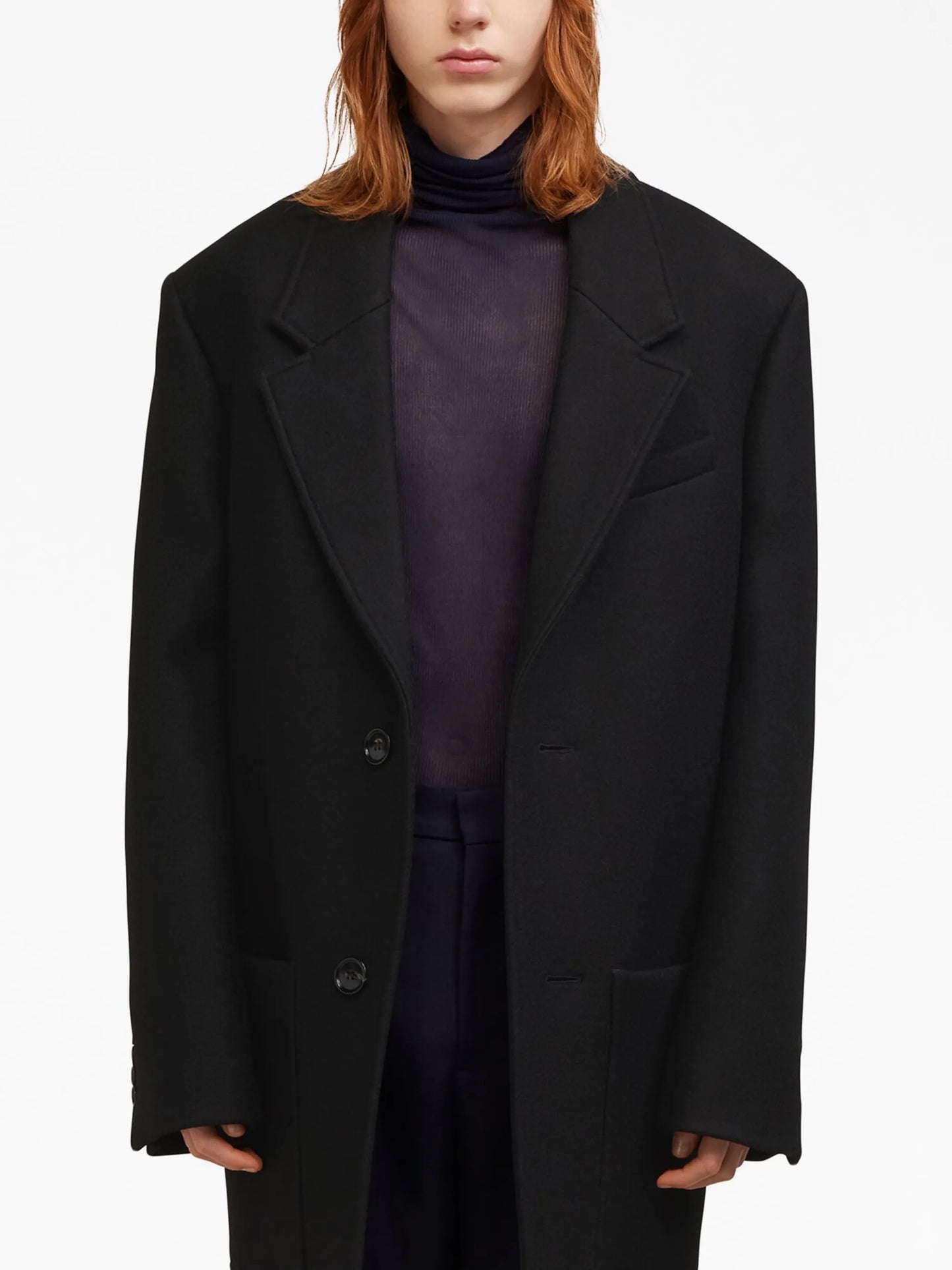 single-breasted coat