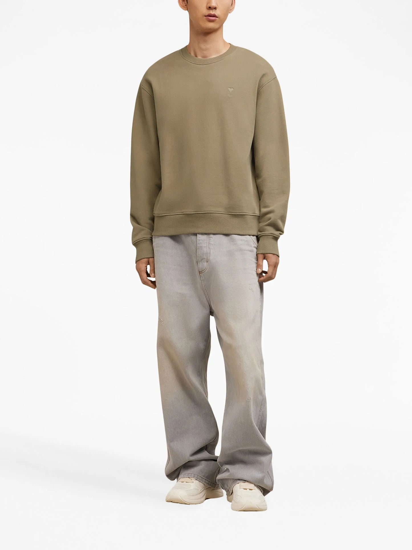logo-embroidered cotton sweatshirt