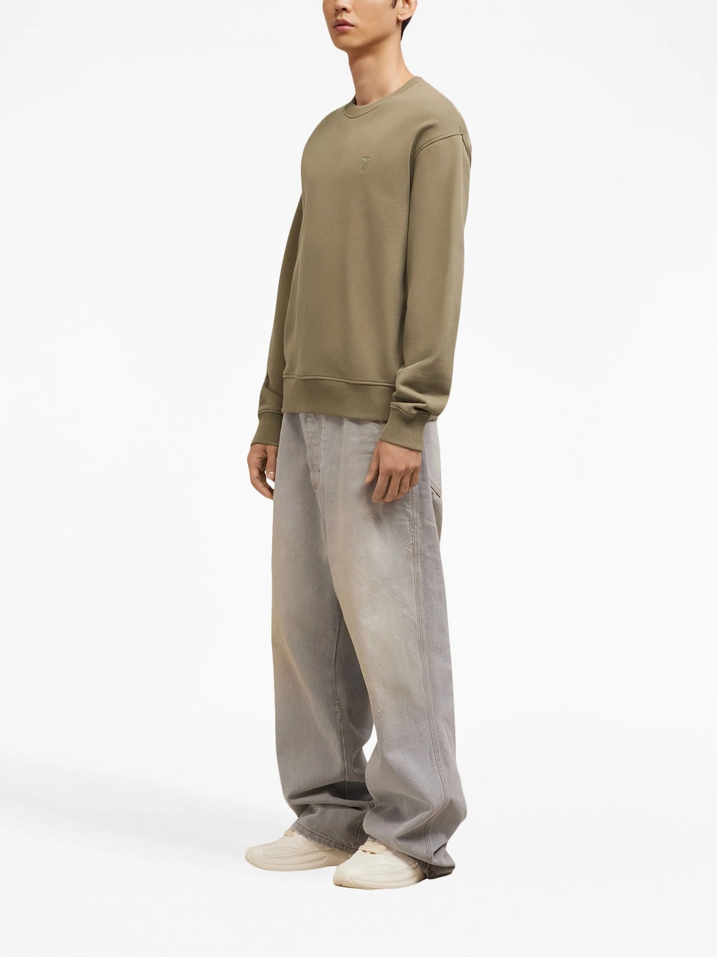 logo-embroidered cotton sweatshirt