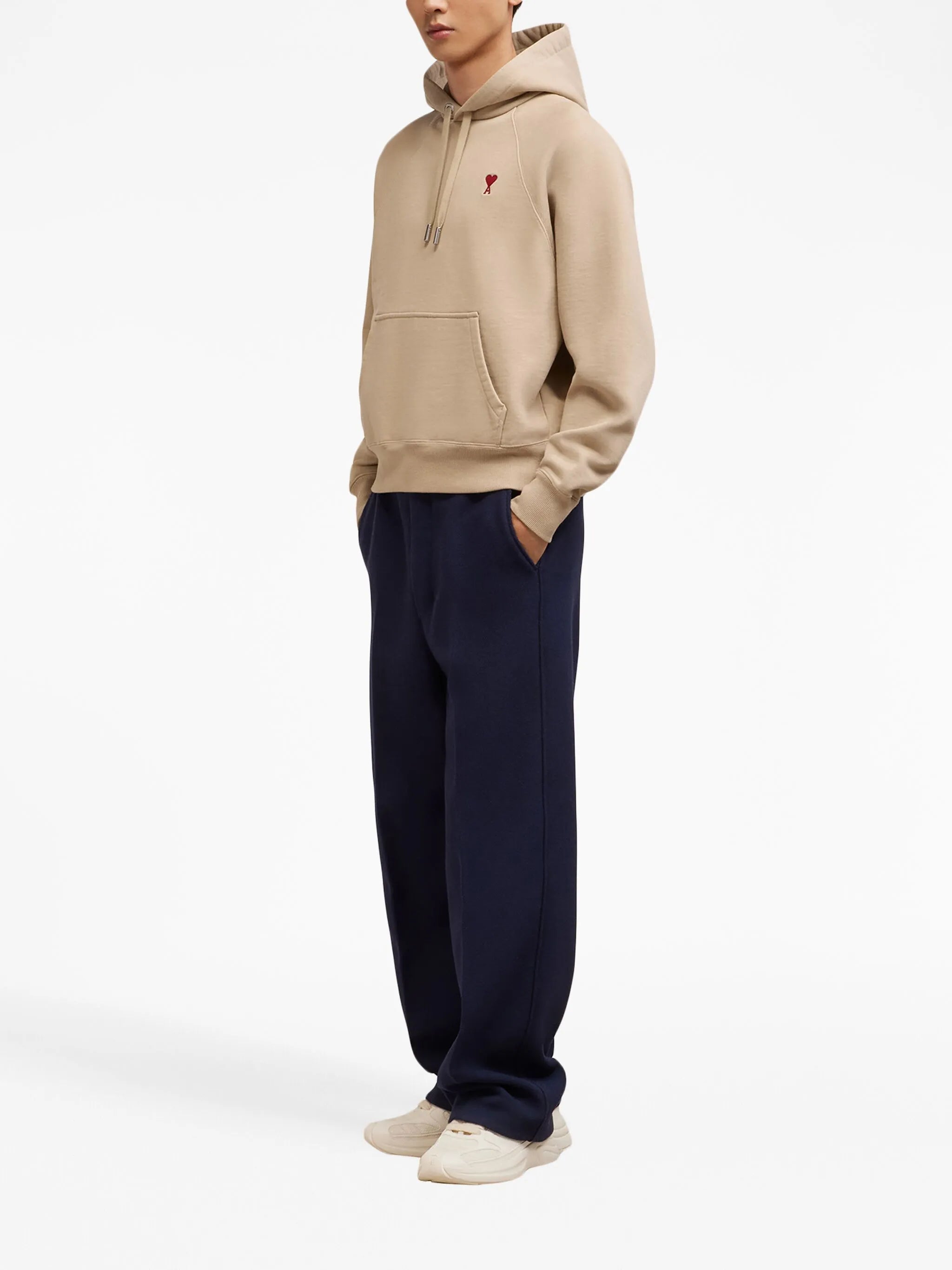 embroidered cotton hoodie