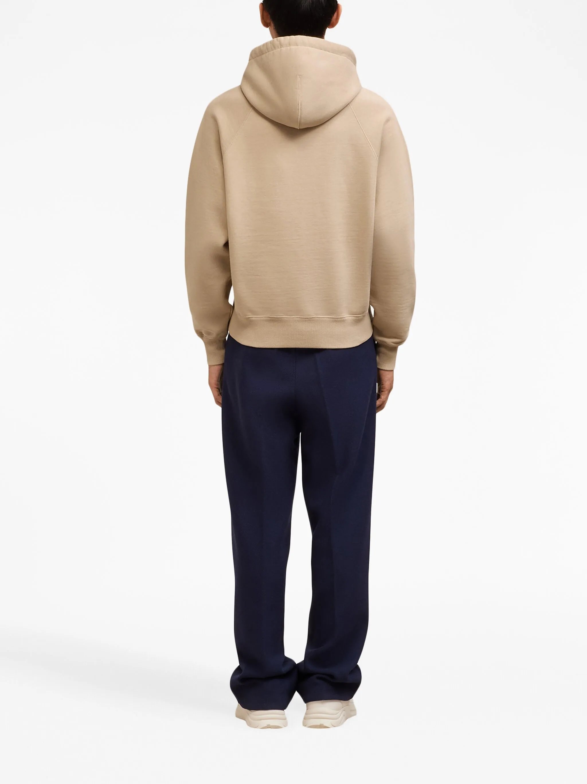 embroidered cotton hoodie