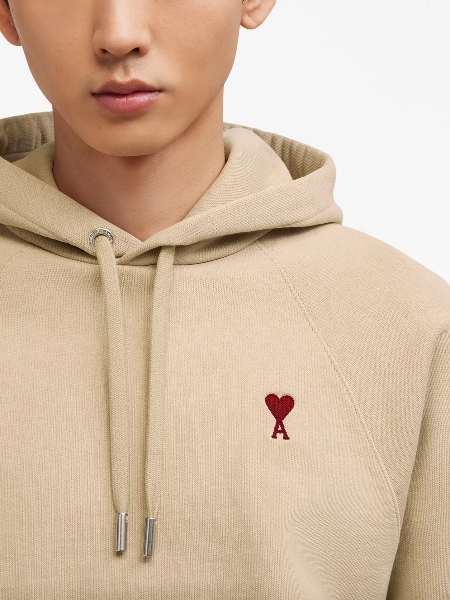 embroidered cotton hoodie
