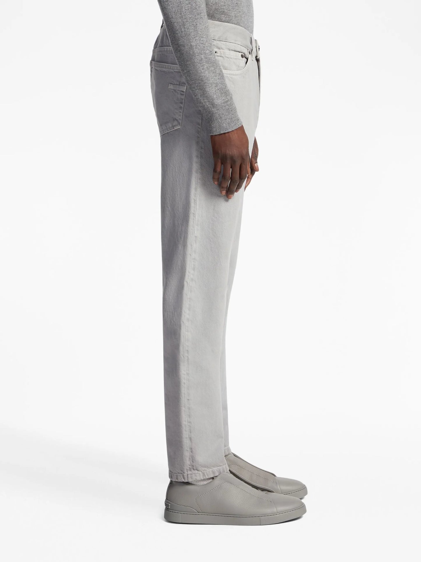 Roccia marbled straight-leg jeans