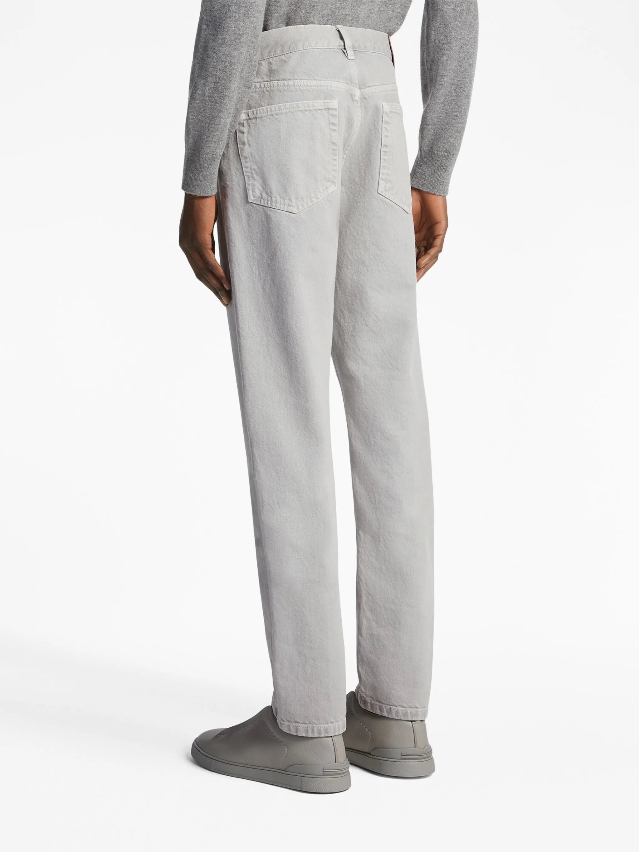 Roccia marbled straight-leg jeans
