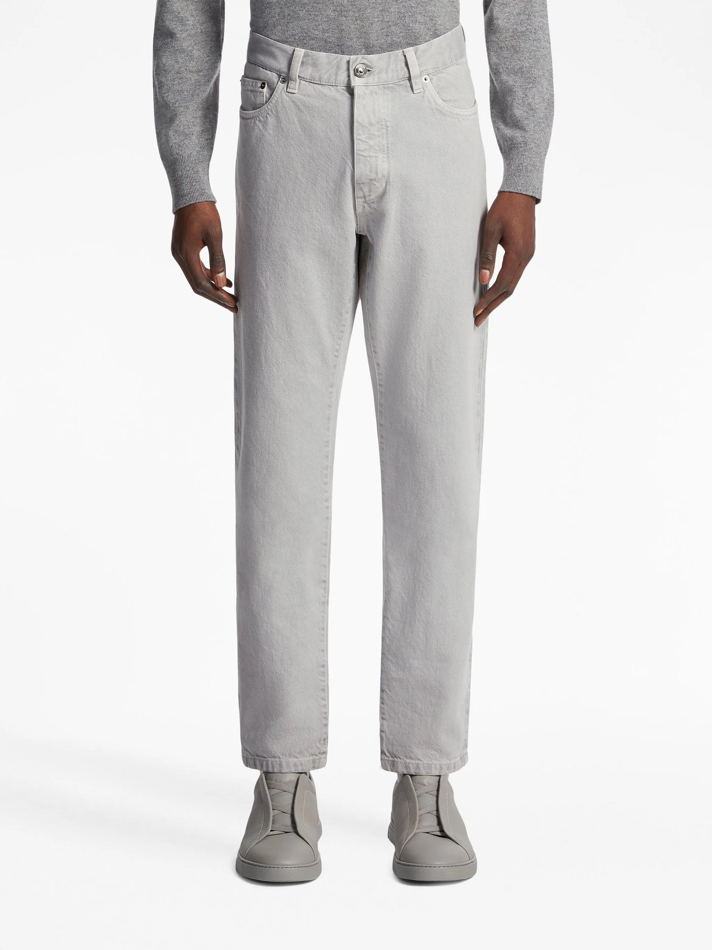 Roccia marbled straight-leg jeans