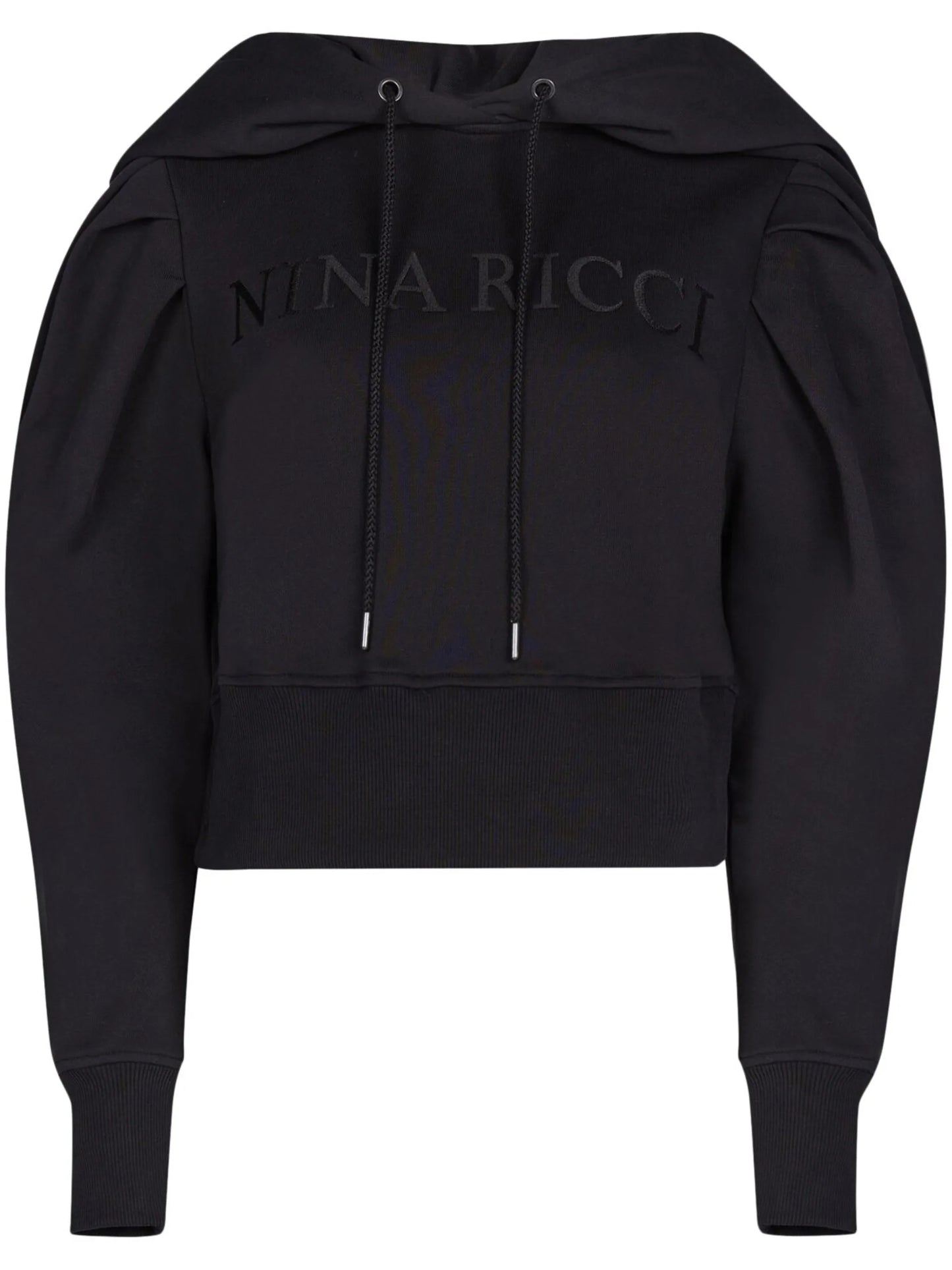 logo-embroidered cotton hoodie
