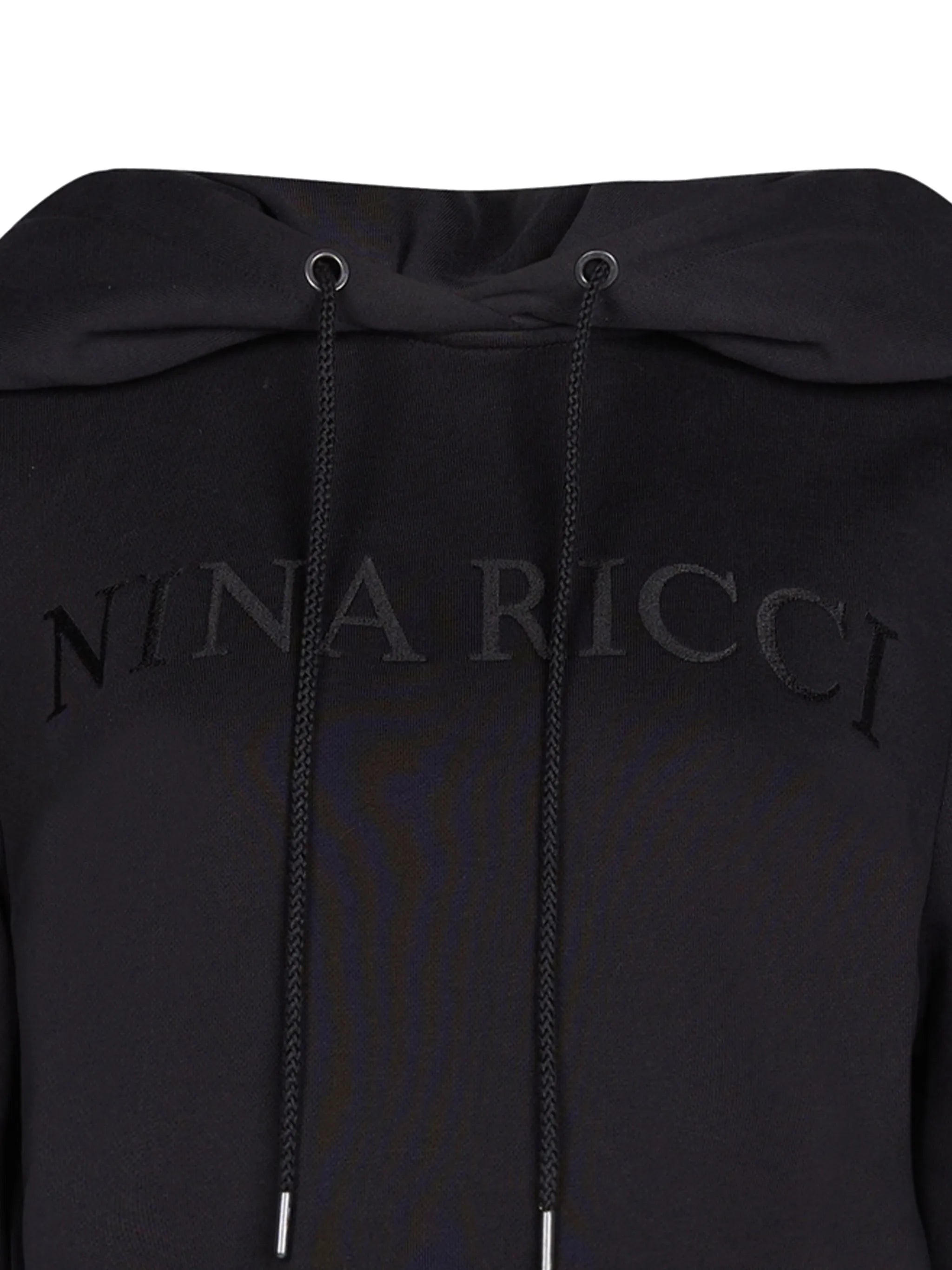 logo-embroidered cotton hoodie