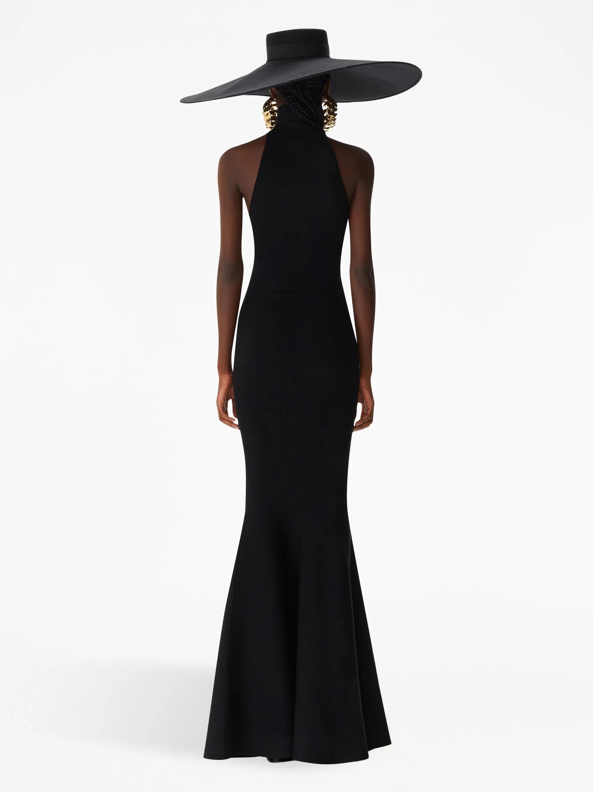 halterneck sleeveless maxi dress