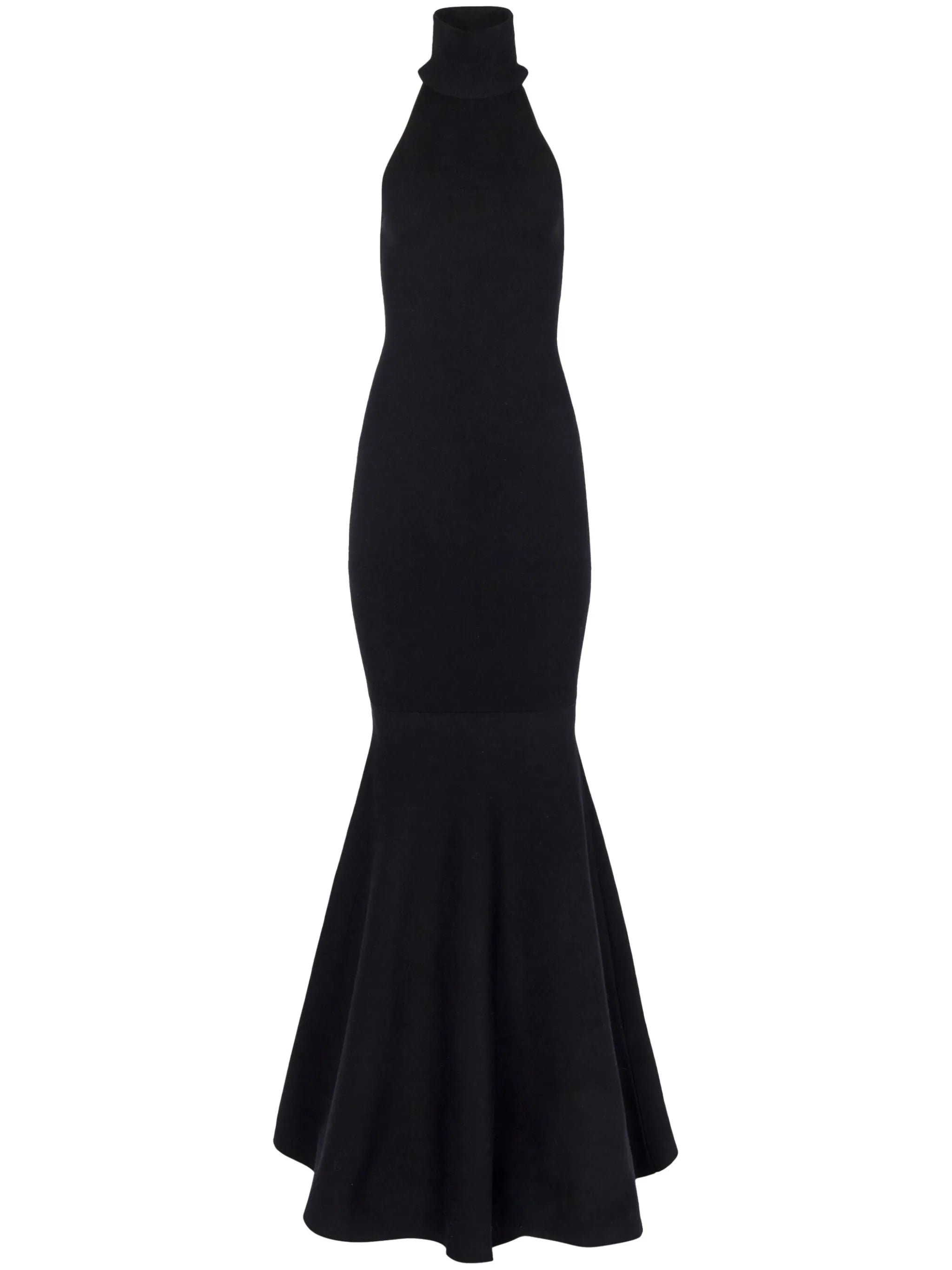 halterneck sleeveless maxi dress