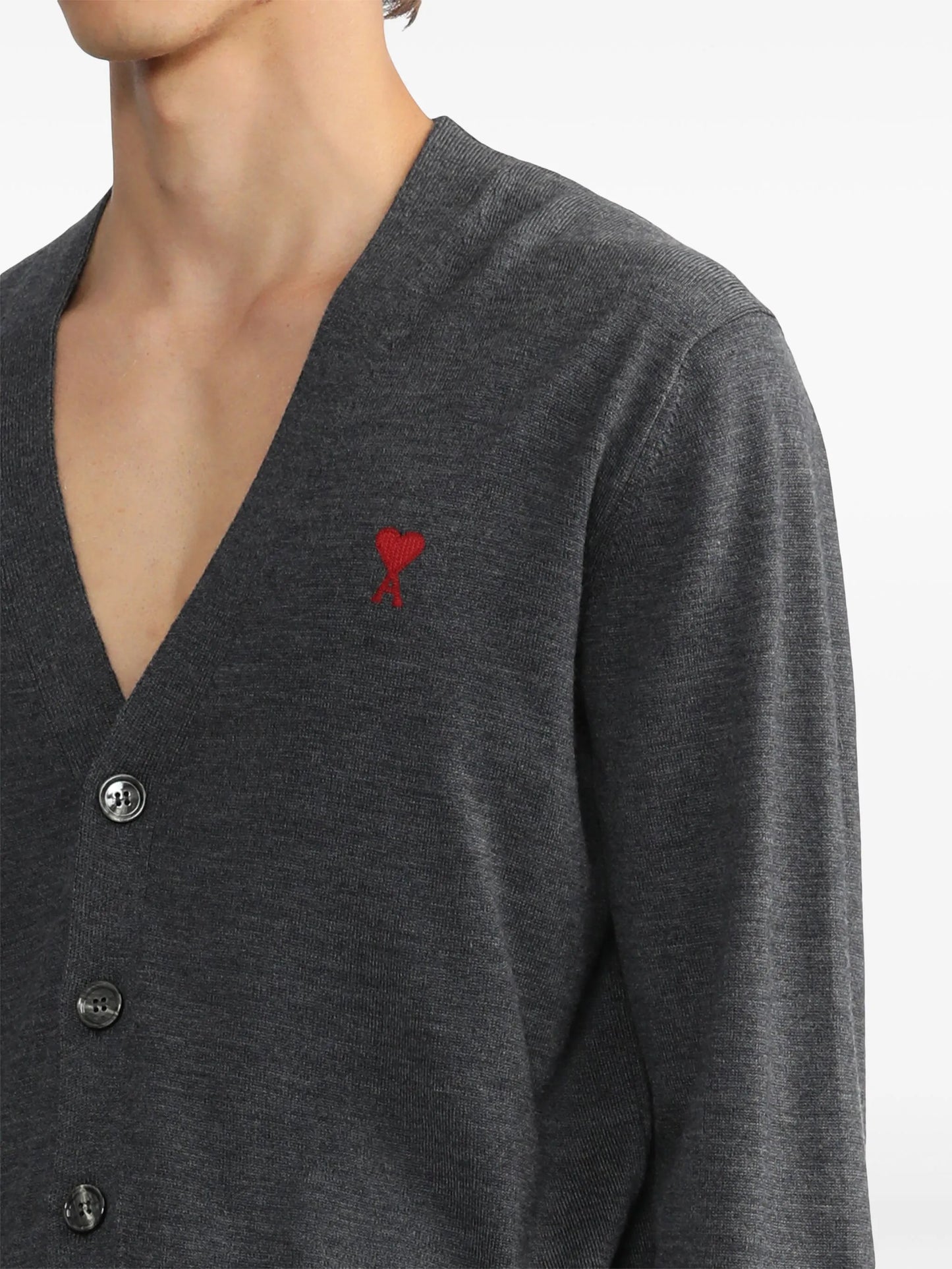 Ami De Coeur-embroidered merino cardigan