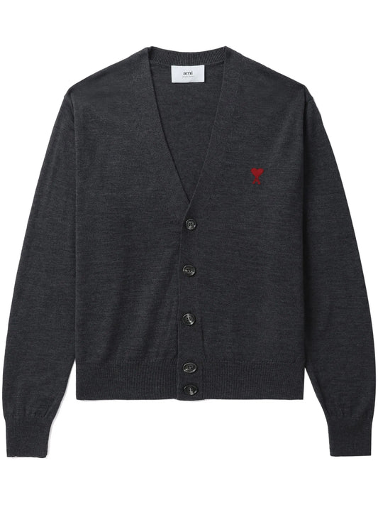 Ami De Coeur-embroidered merino cardigan