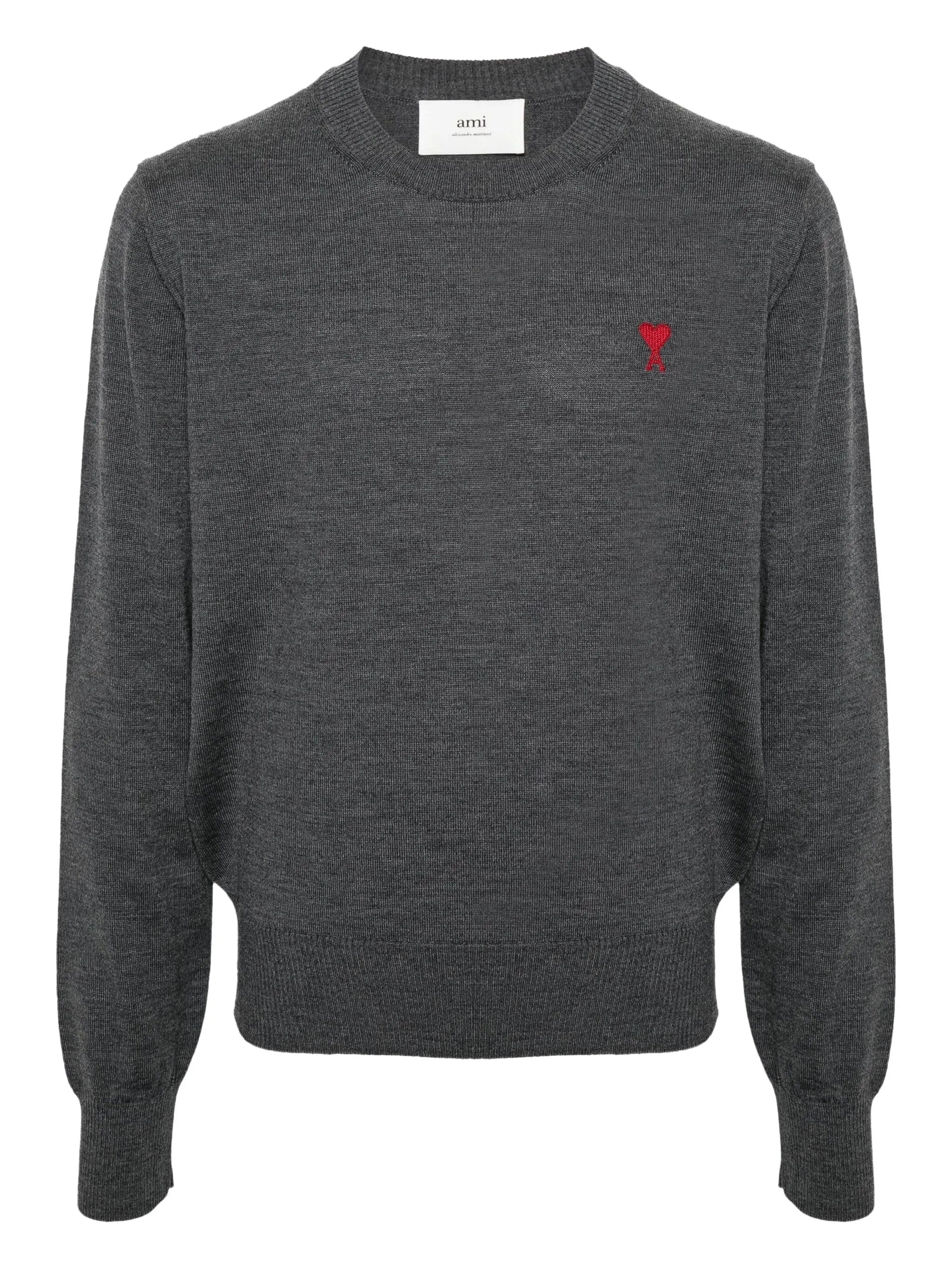 embroidered crew-neck sweater