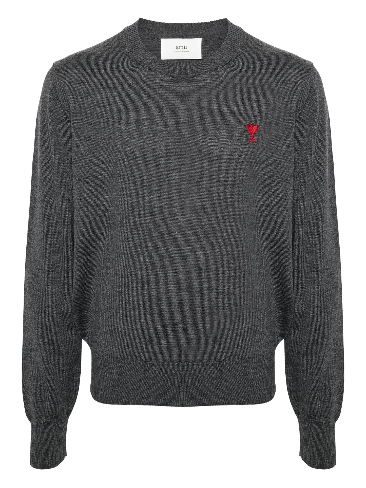 embroidered crew-neck sweater