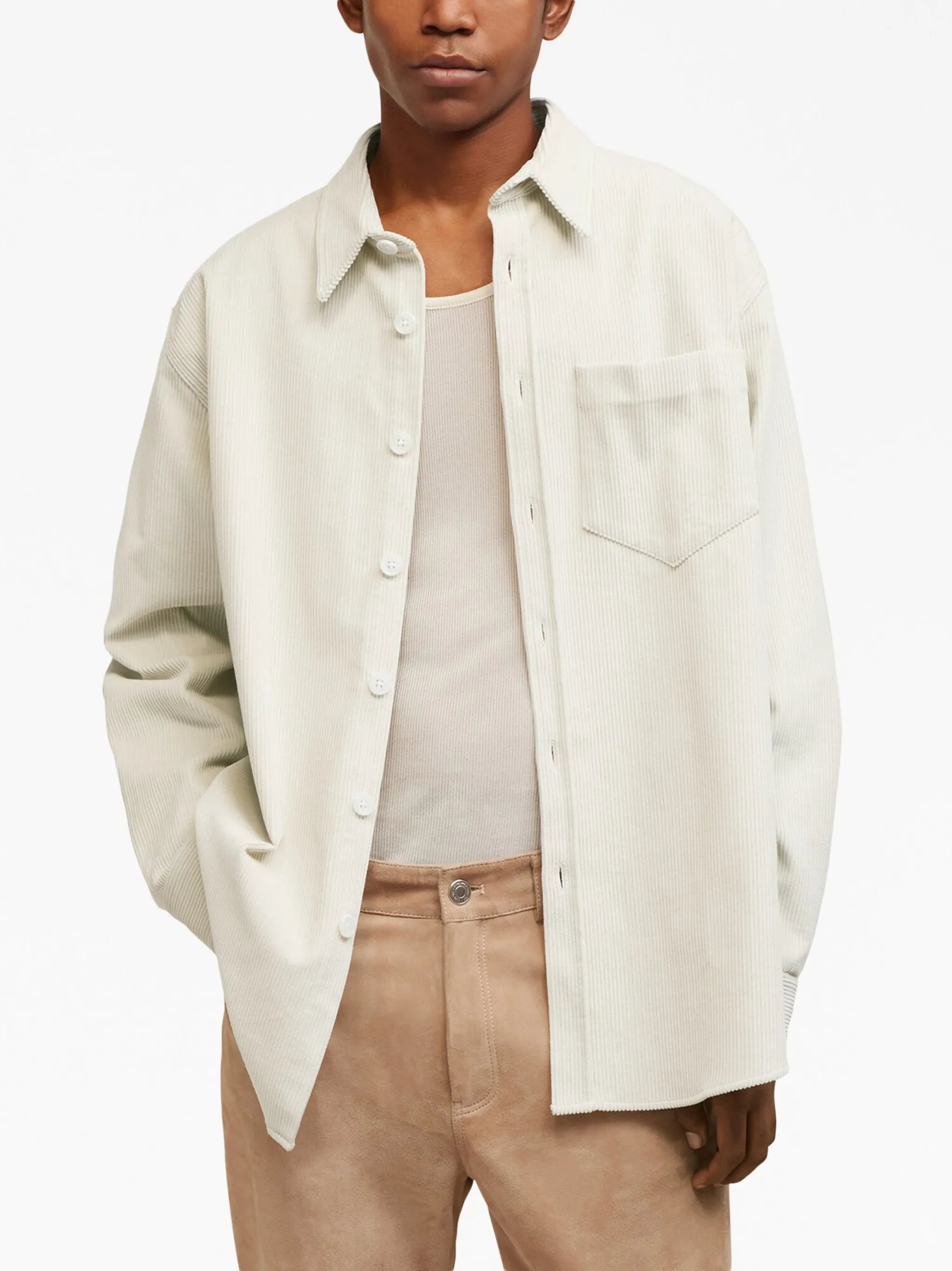 long-sleeved shirt jacket