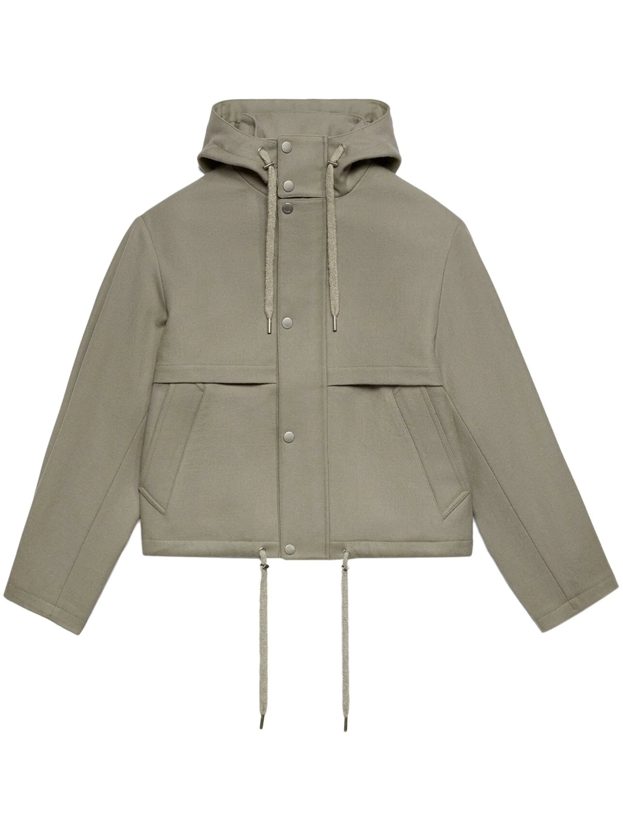 logo-patch wool jacket