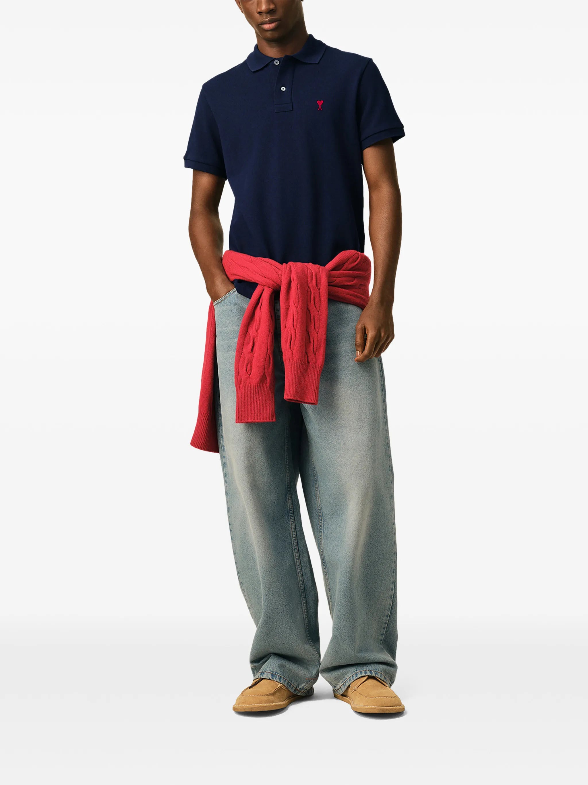 Ami de Coeur embroidered-logo polo shirt