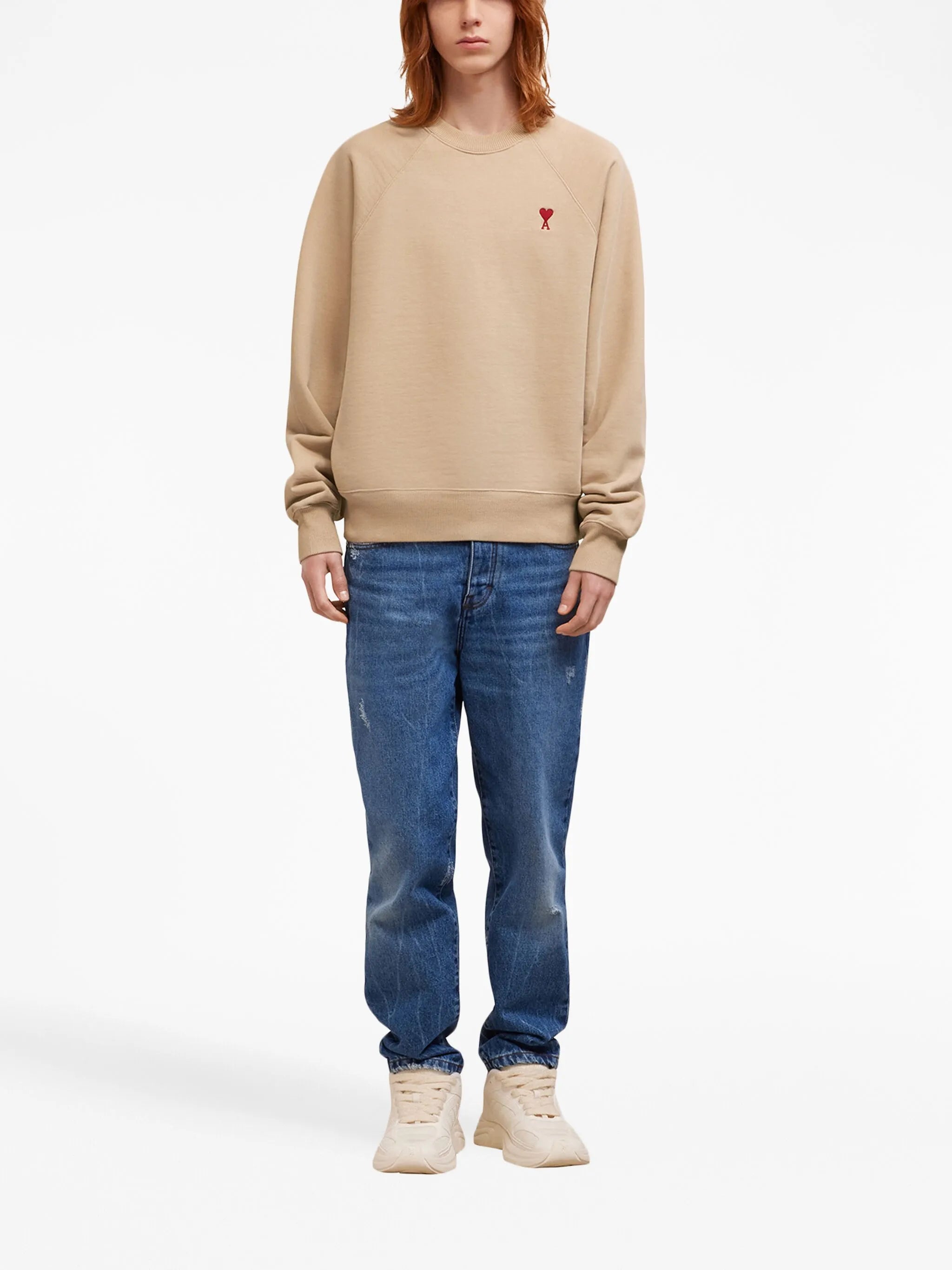 embroidered cotton sweatshirt
