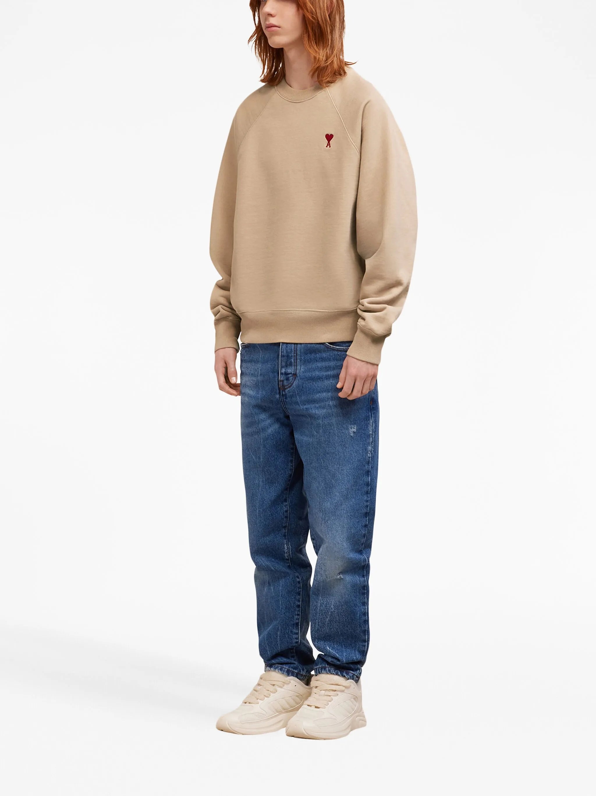 embroidered cotton sweatshirt