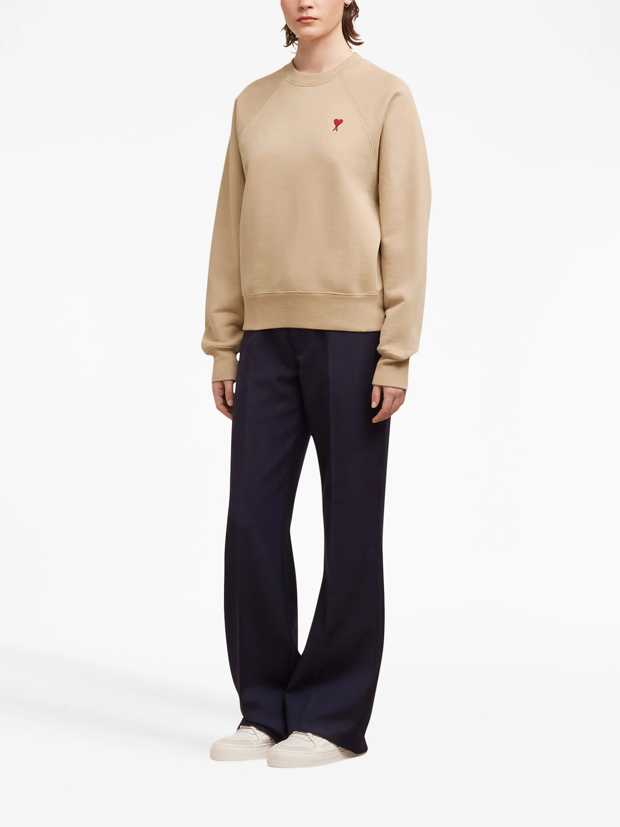 embroidered cotton sweatshirt