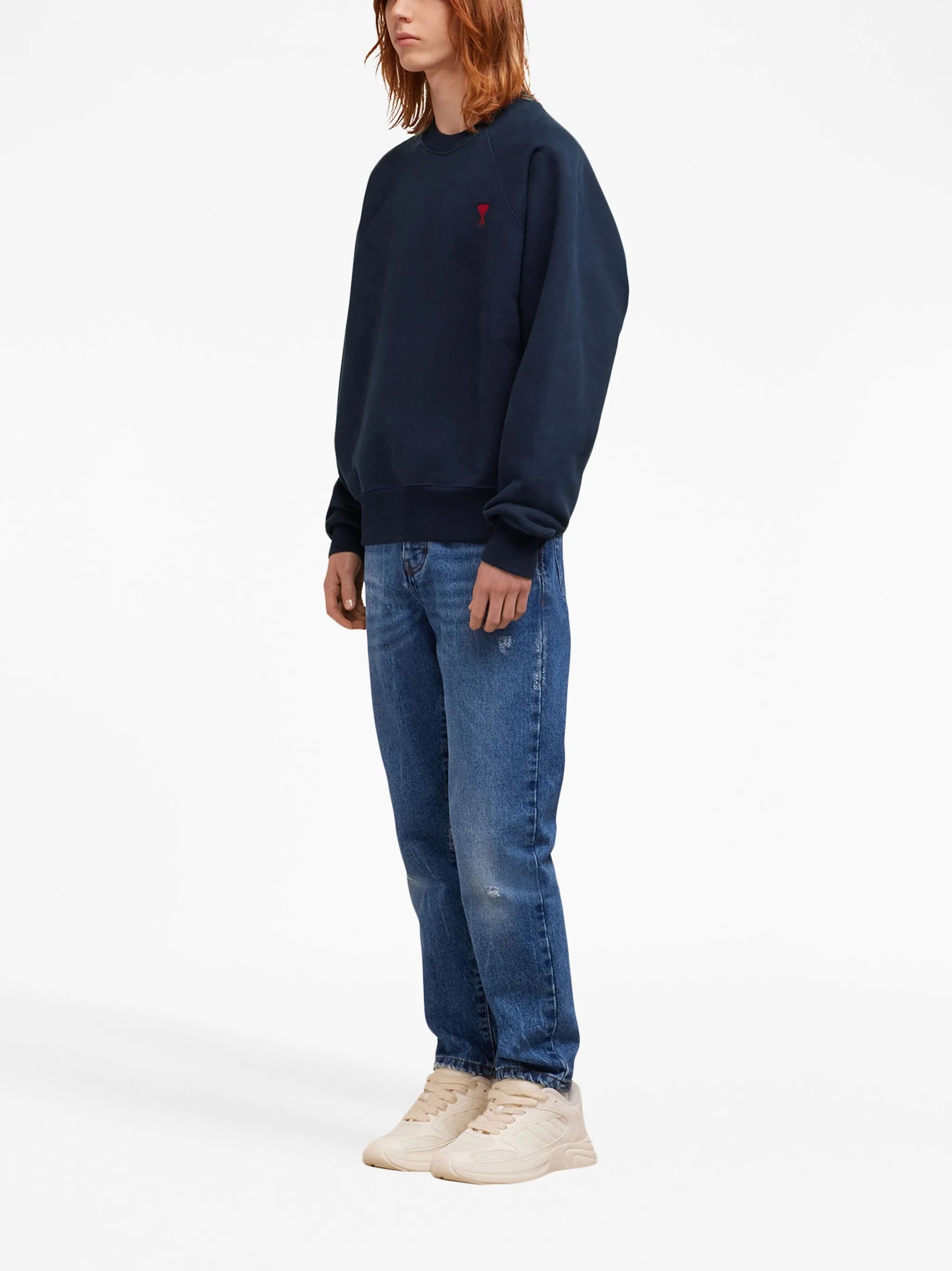 embroidered cotton sweatshirt