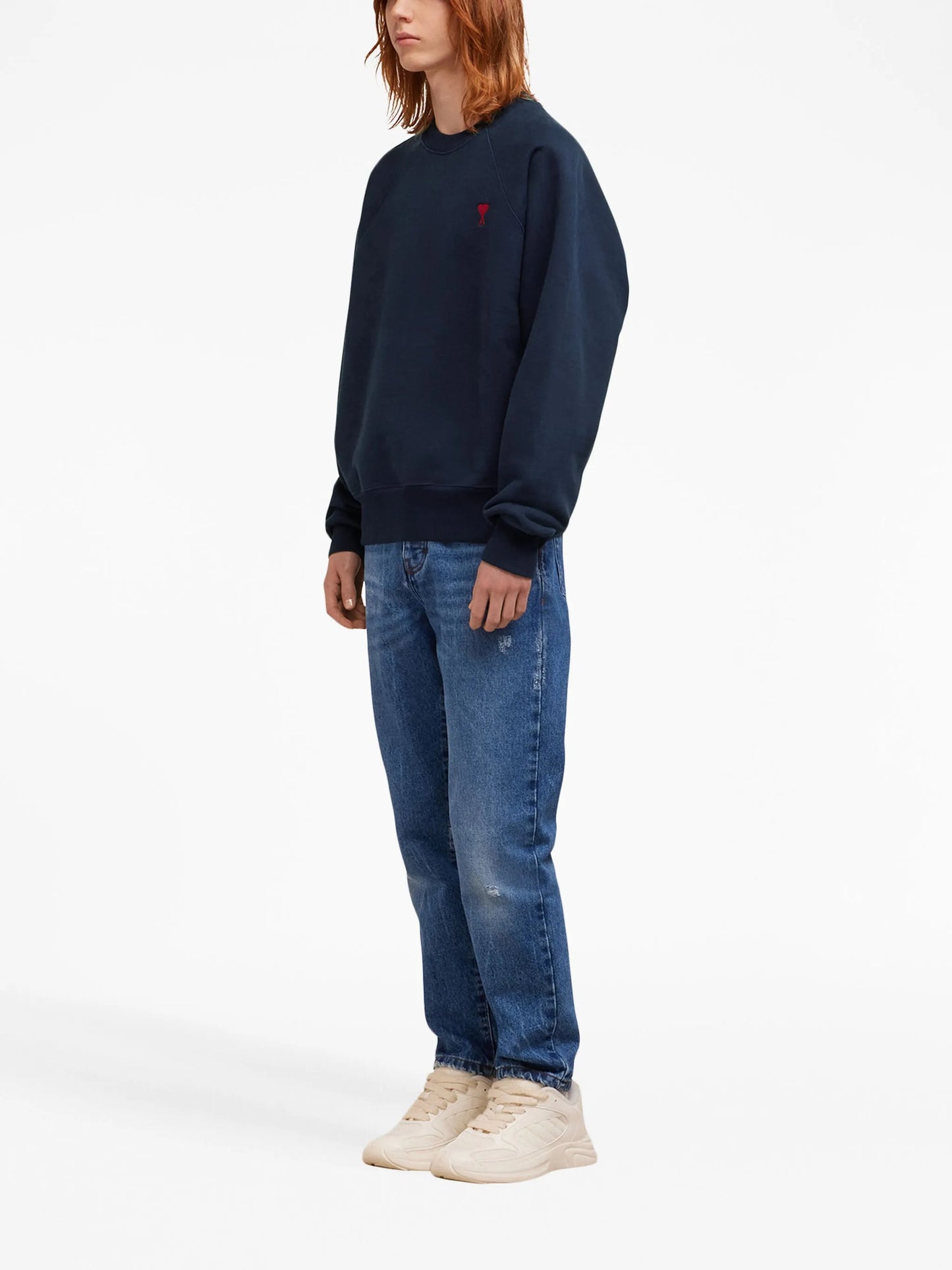 embroidered cotton sweatshirt