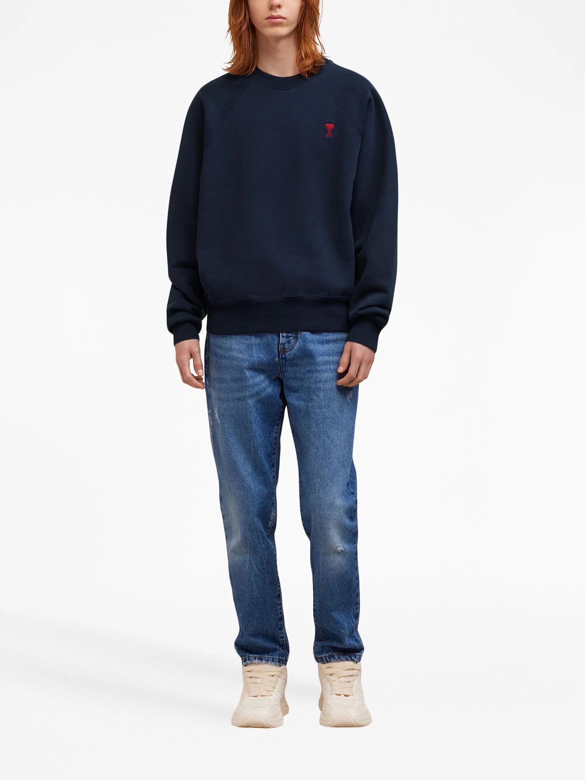 embroidered cotton sweatshirt