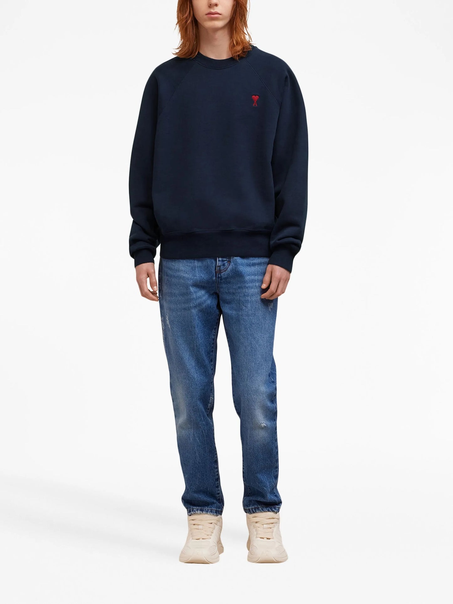 embroidered cotton sweatshirt
