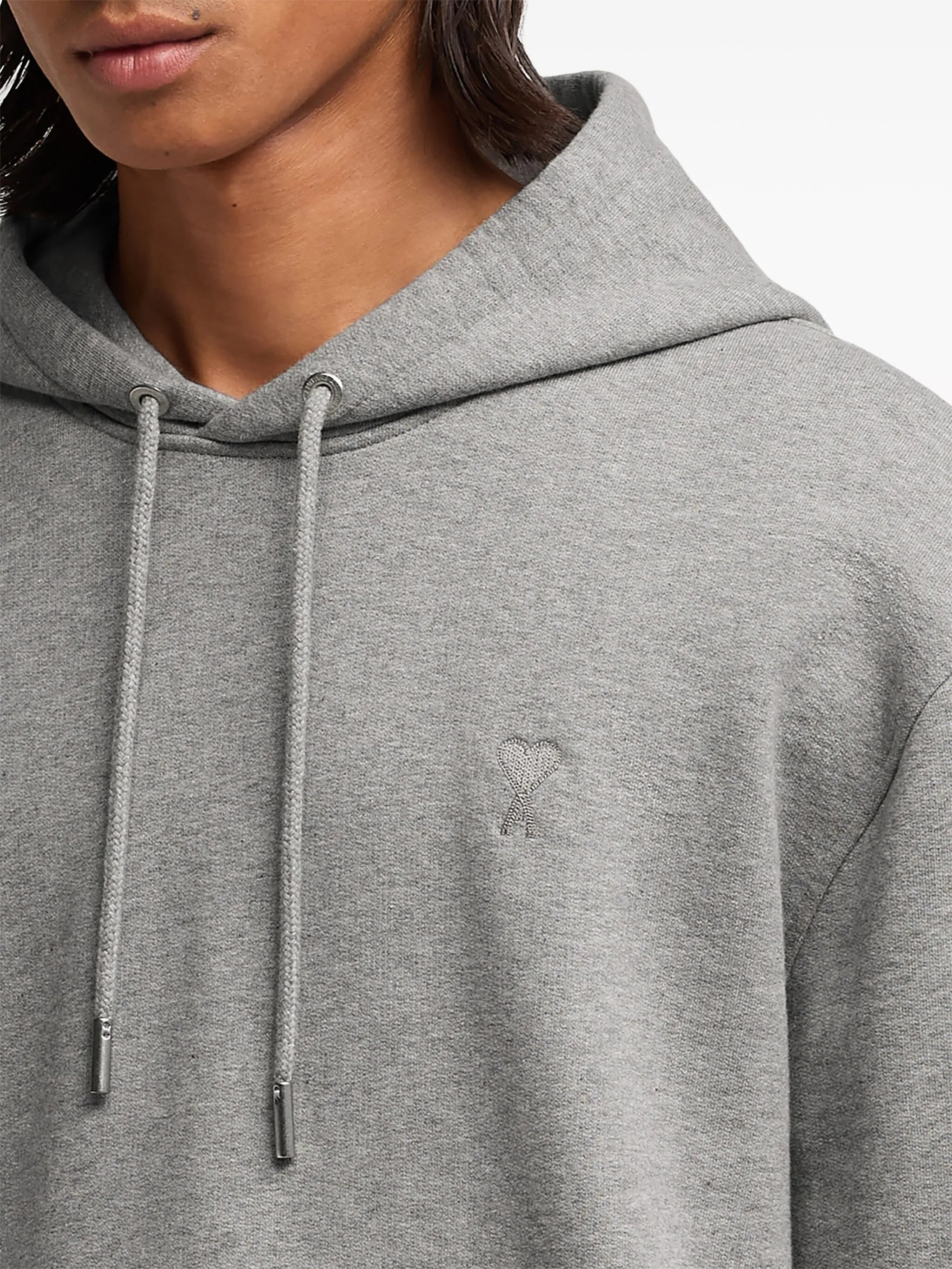logo-embroidered organic-cotton hoodie