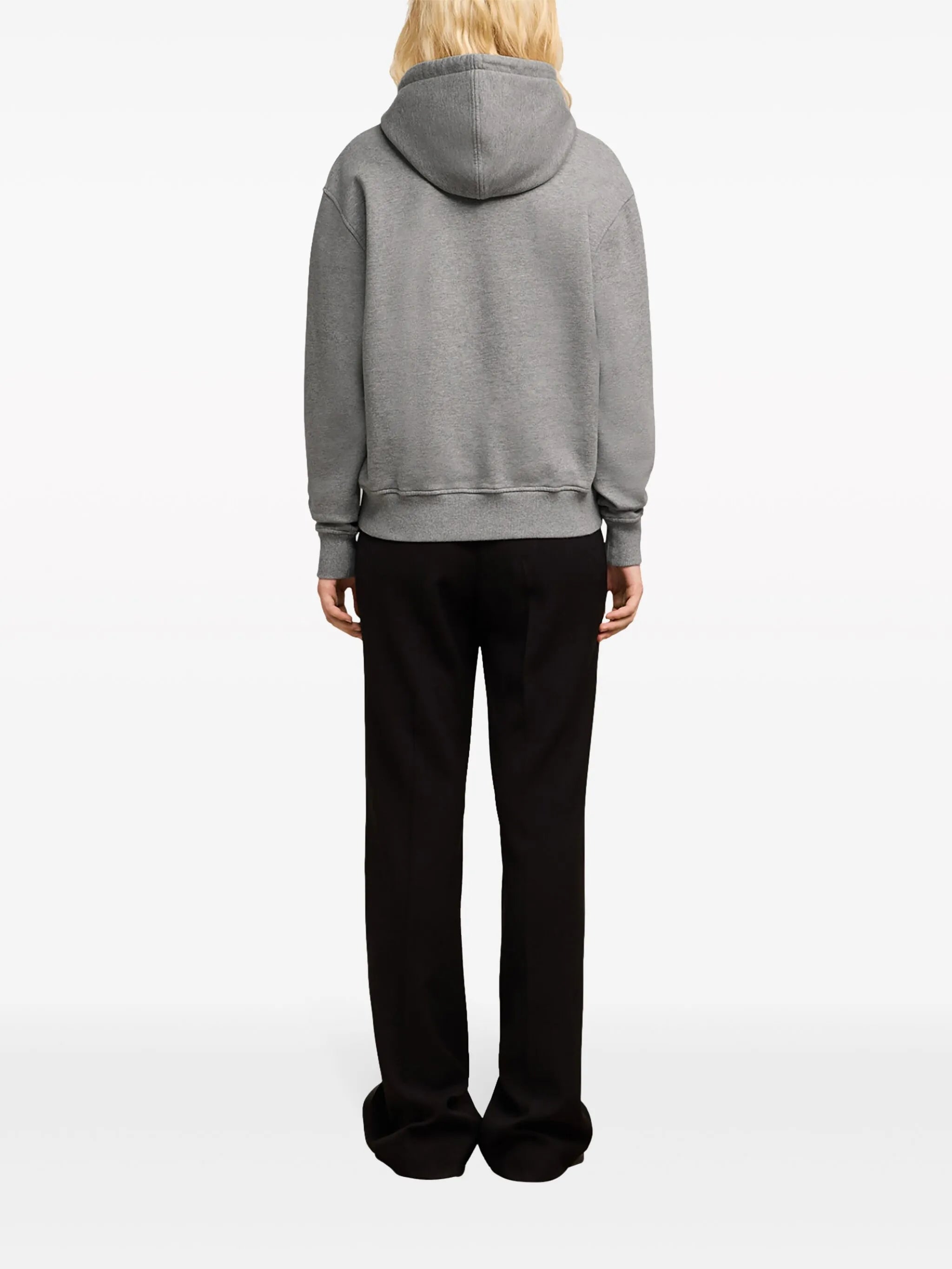 logo-embroidered organic-cotton hoodie
