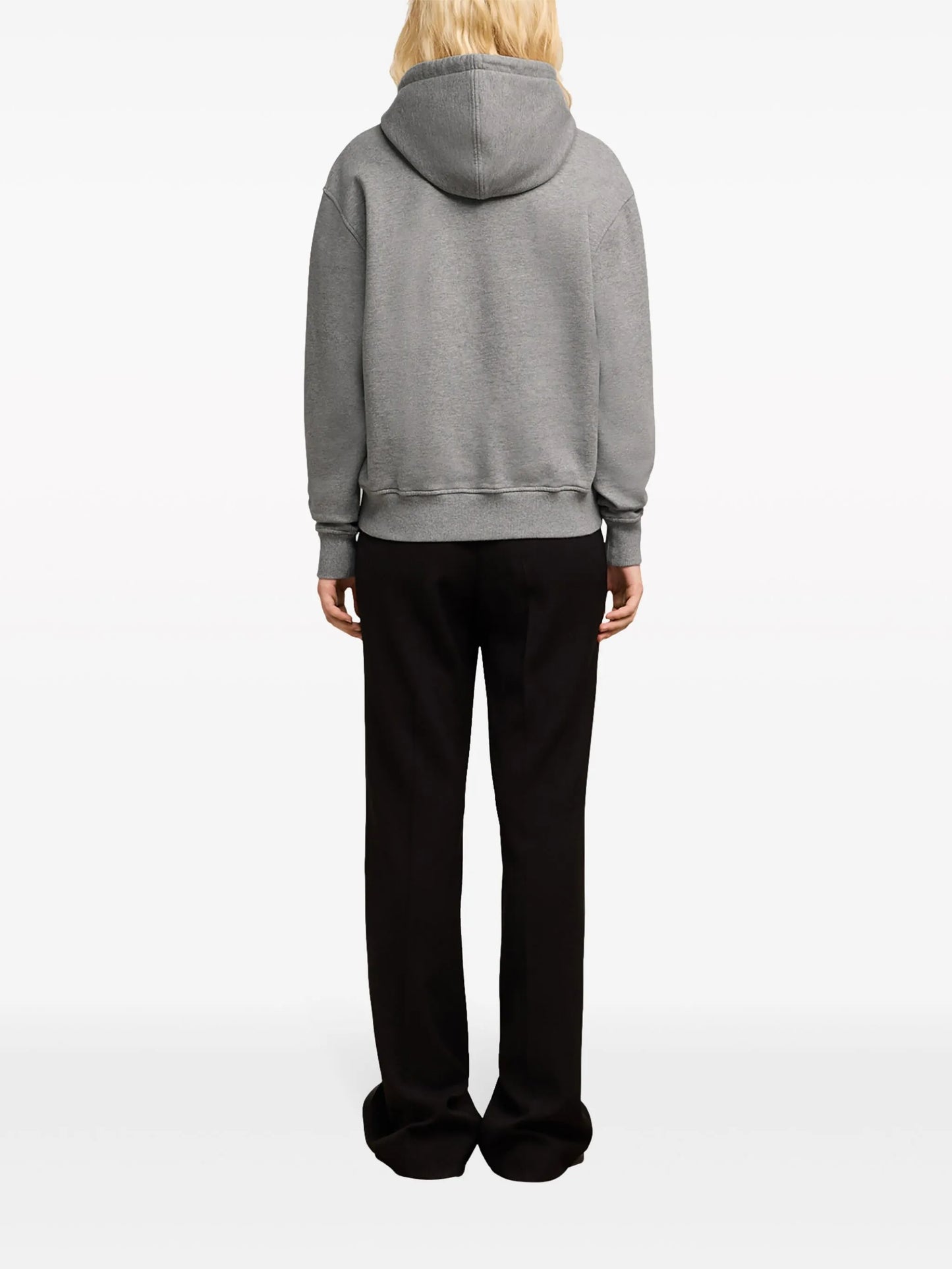 logo-embroidered organic-cotton hoodie