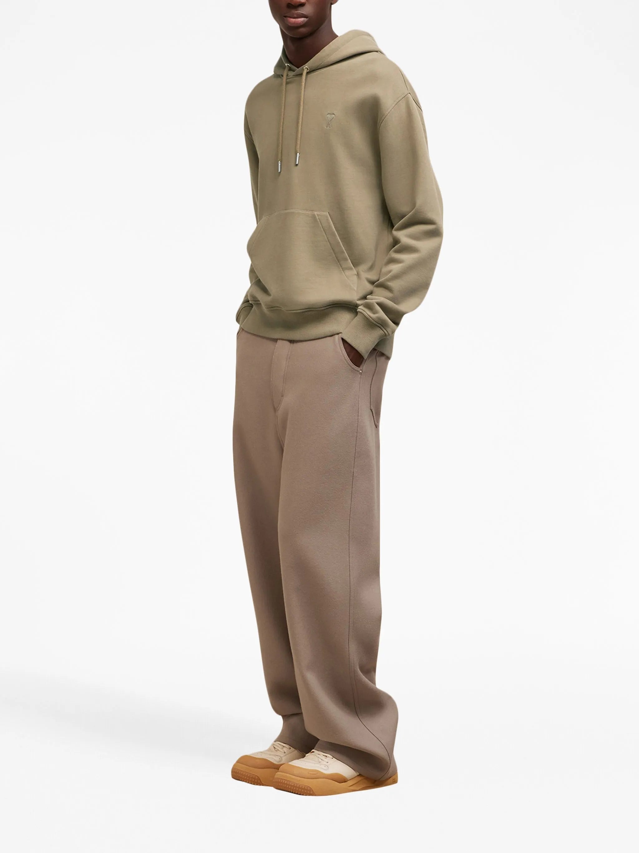 embroidered cotton hoodie