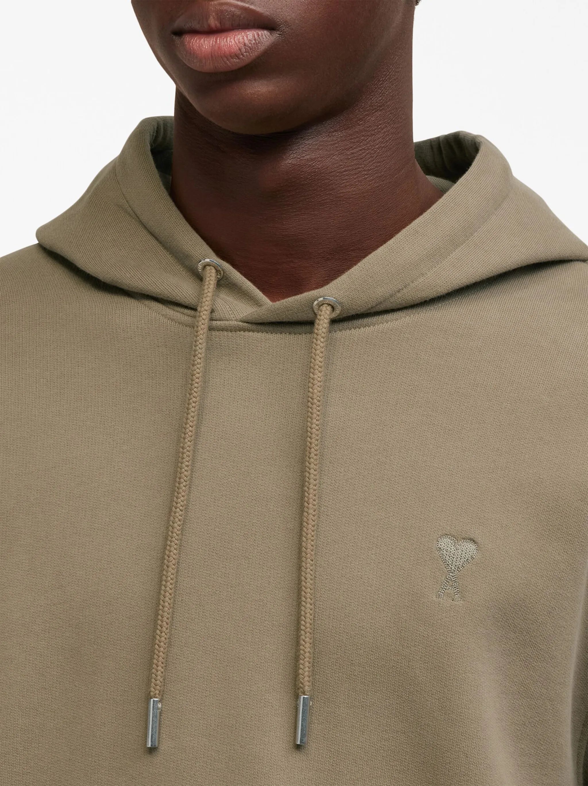 embroidered cotton hoodie